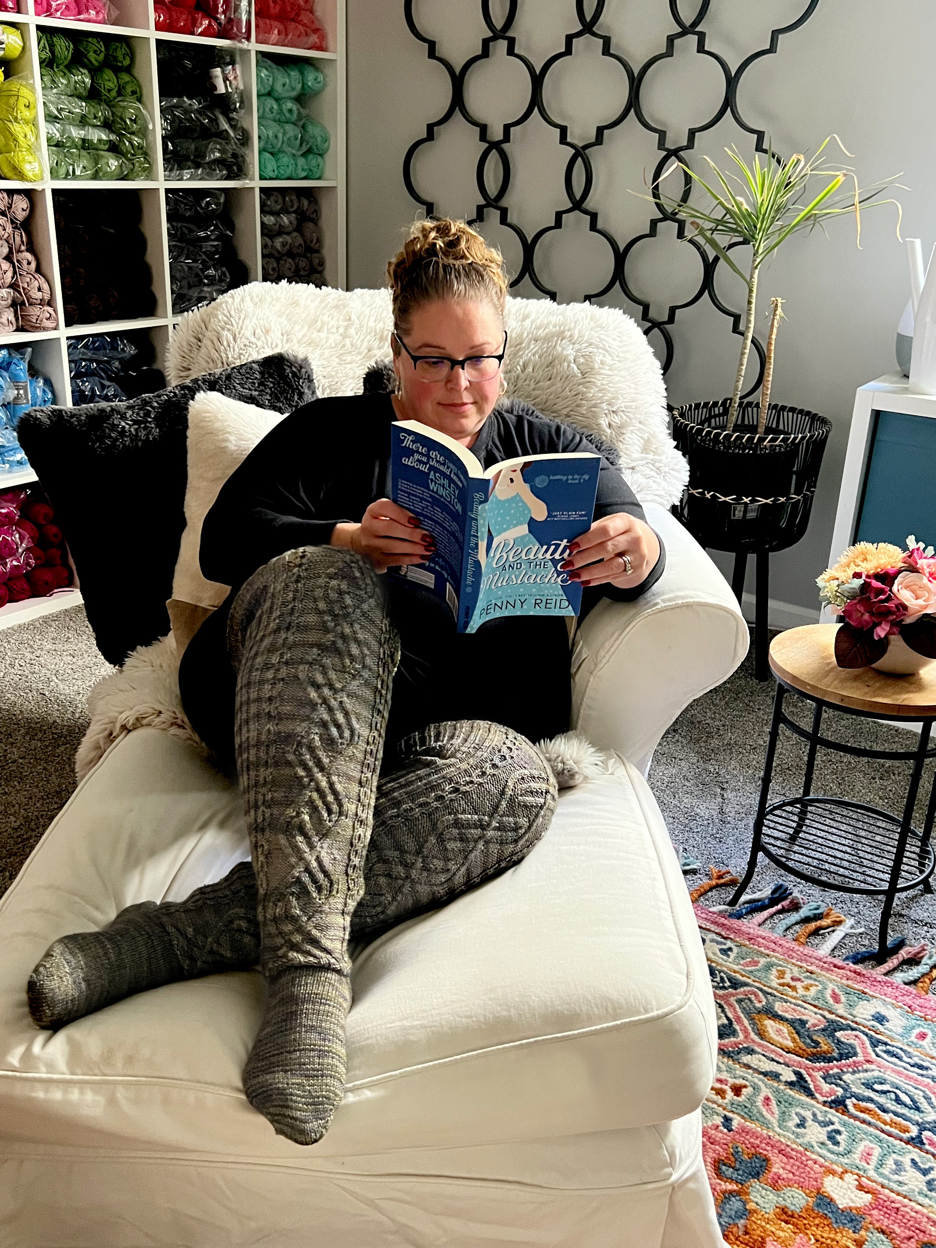 Appalachian Cozy Up Knit Thigh High Sock Pattern