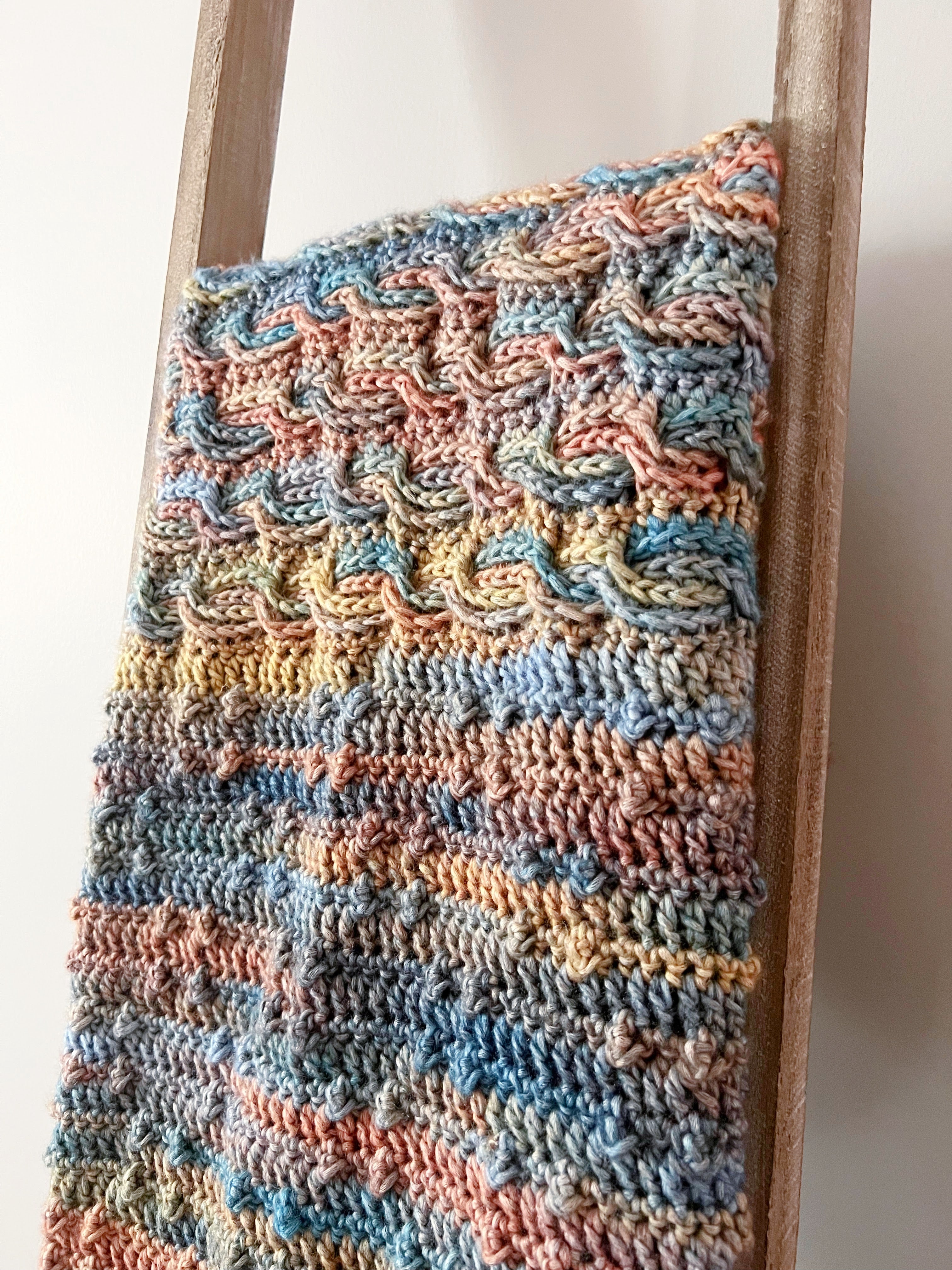 Sandwellen Crochet Cable & Bobble Blanket Pattern