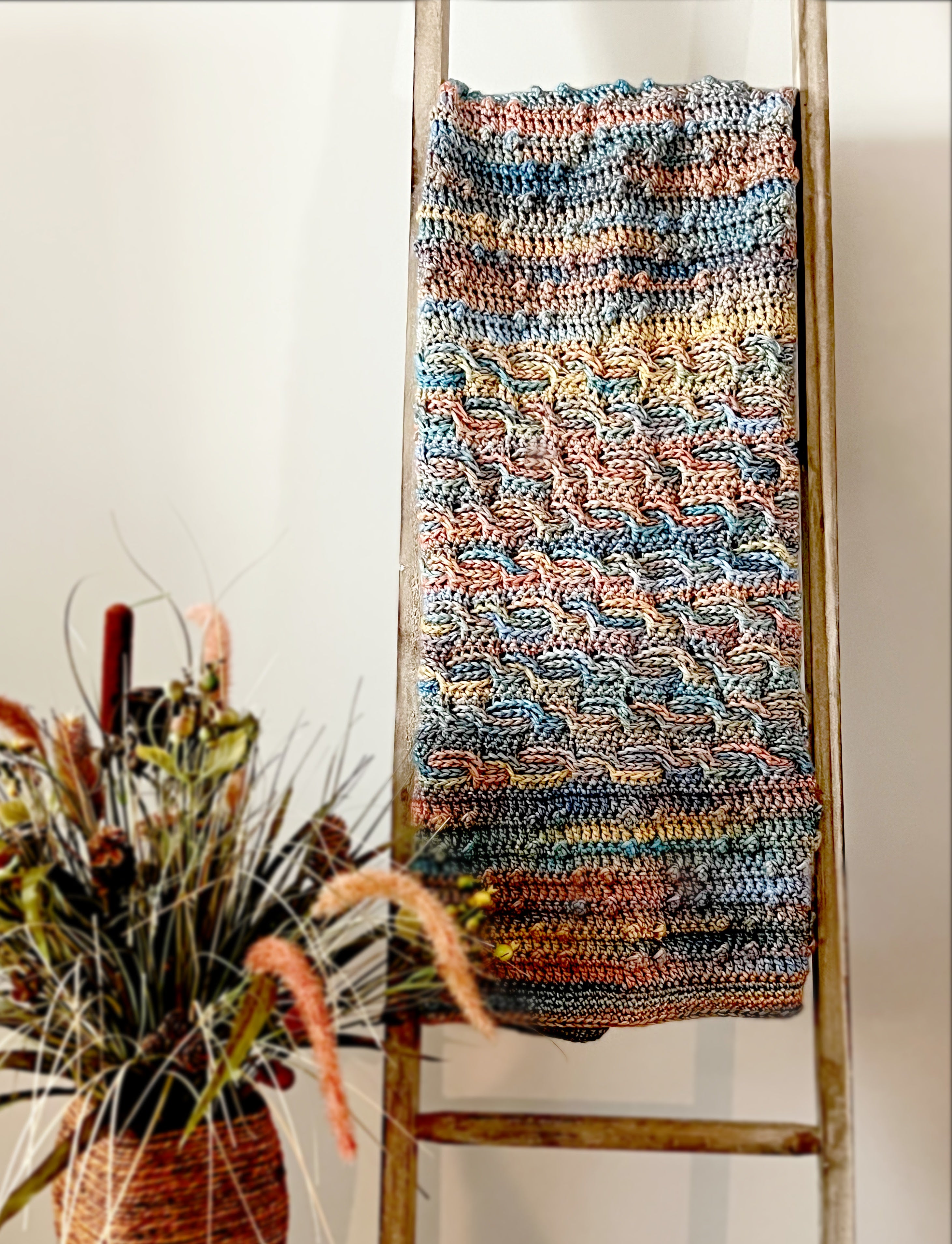 Sandwellen Crochet Cable & Bobble Blanket Pattern