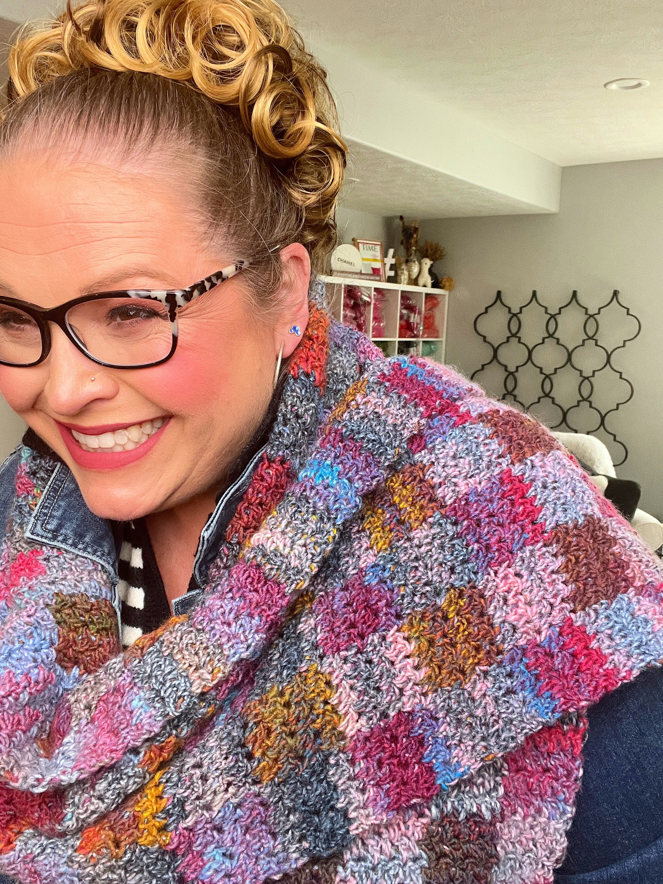 Check It Out Gingham Plaid Crochet Scarf Pattern