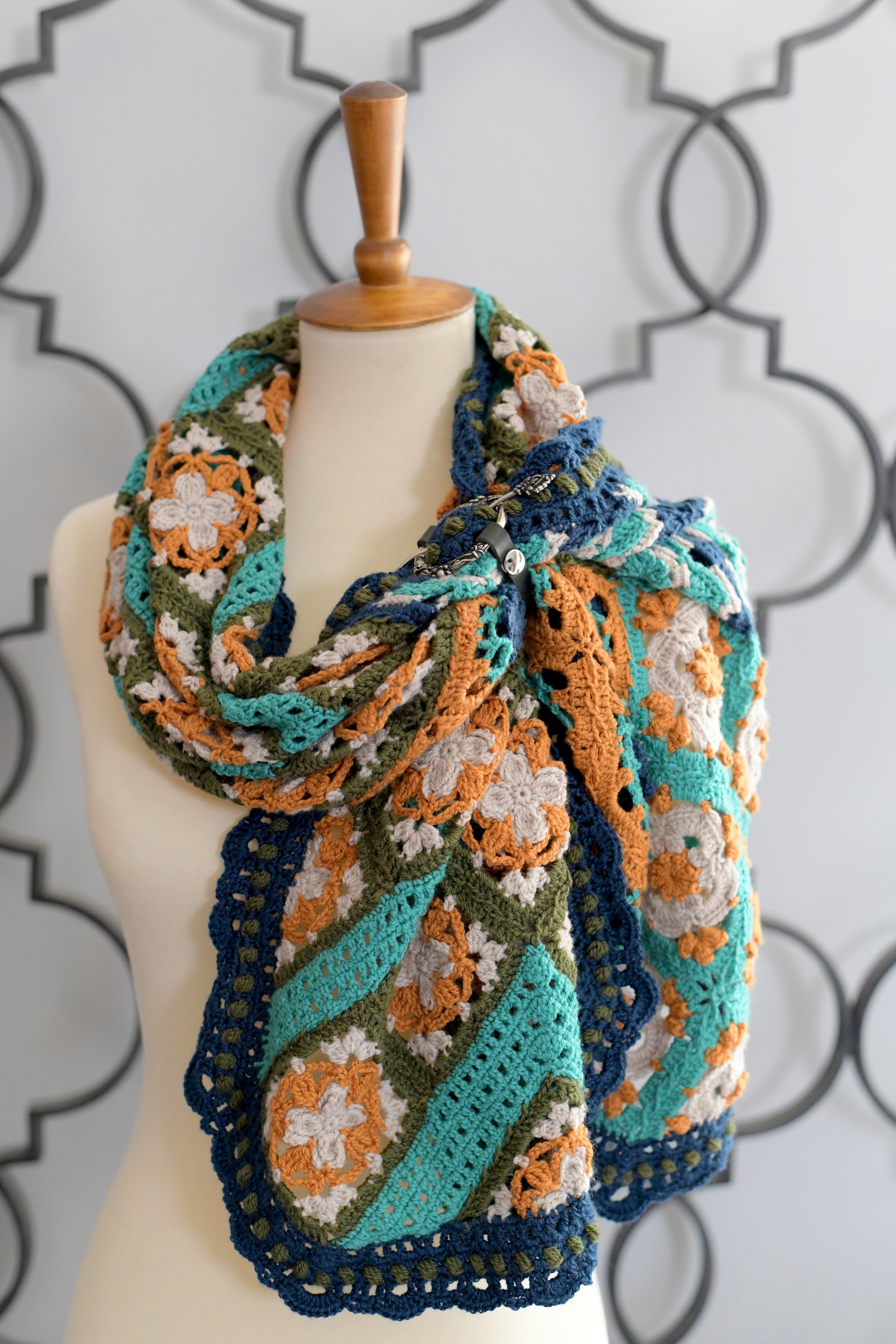 Cryssi Crochet Motif Shawl Pattern - Marly Bird