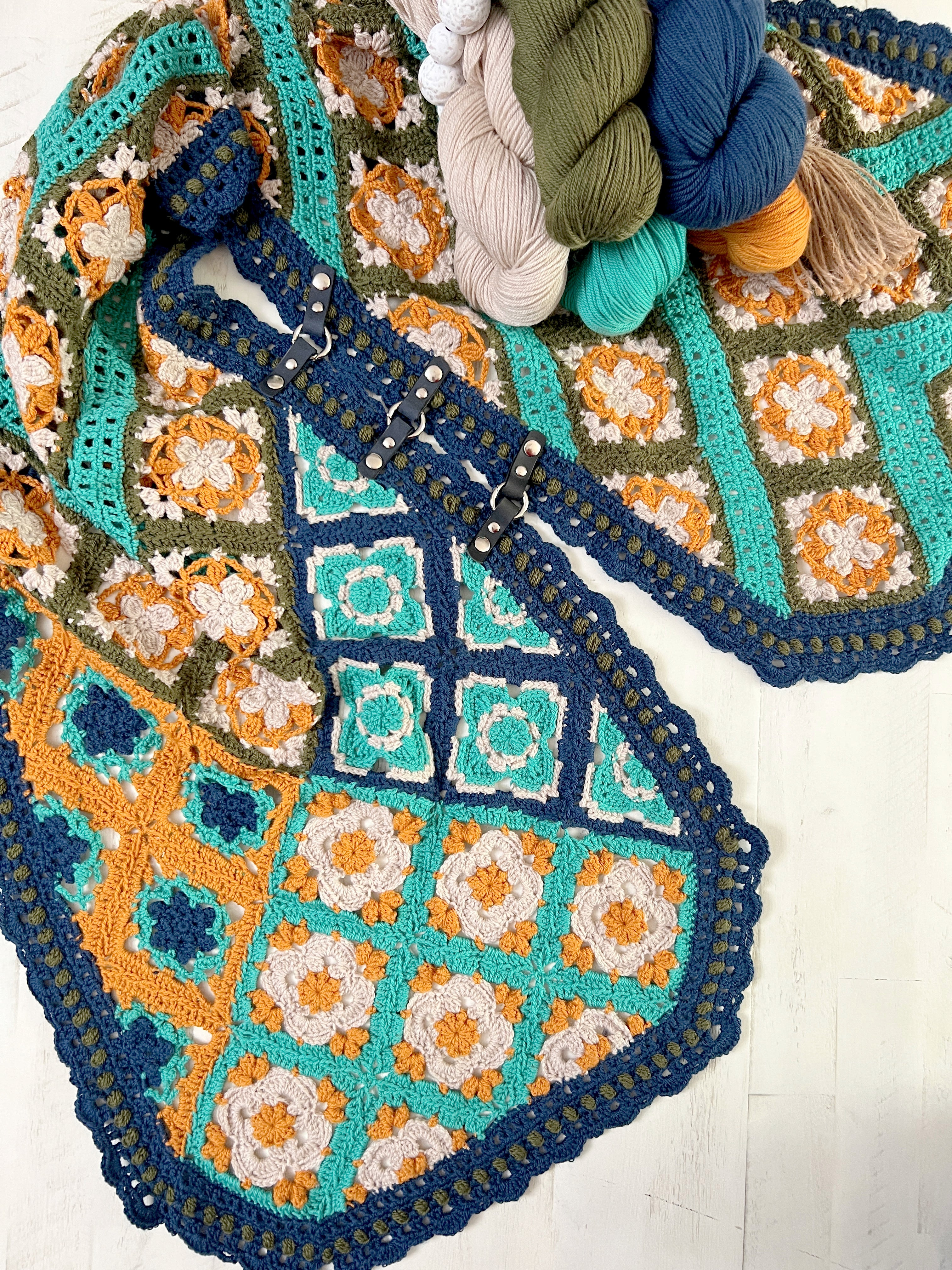 Cryssi Crochet Motif Shawl Pattern - Marly Bird