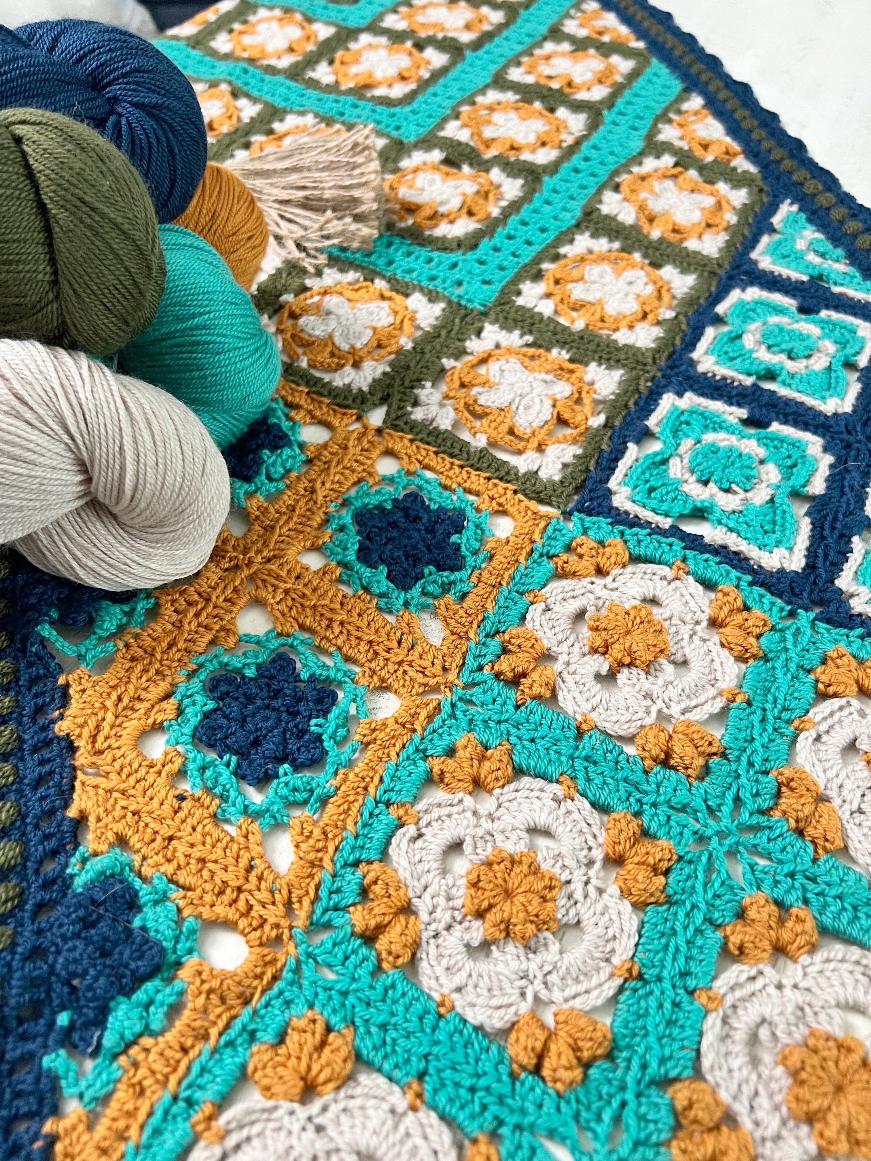 Cryssi Crochet Motif Shawl Pattern - Marly Bird