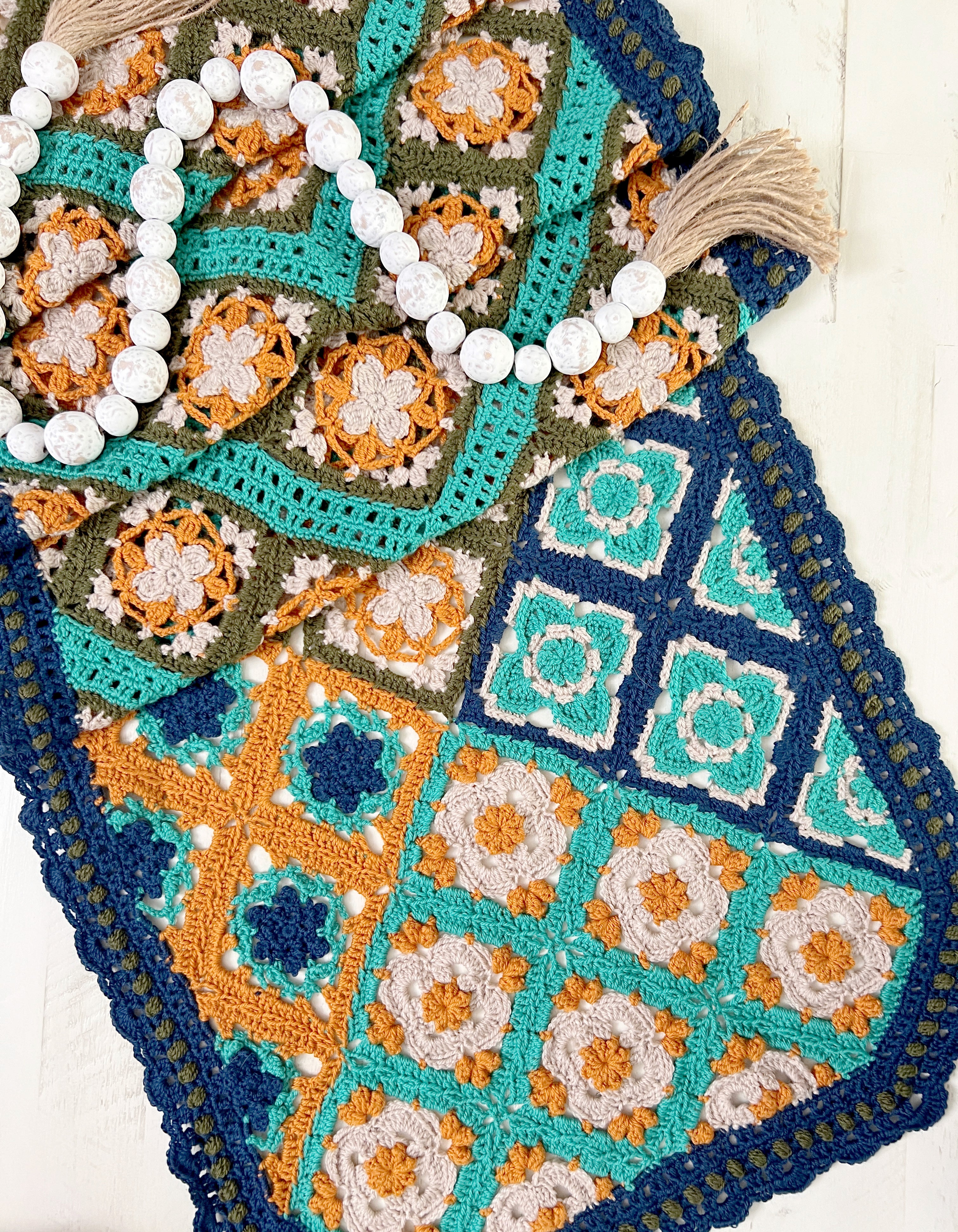 Cryssi Crochet Motif Shawl Pattern - Marly Bird