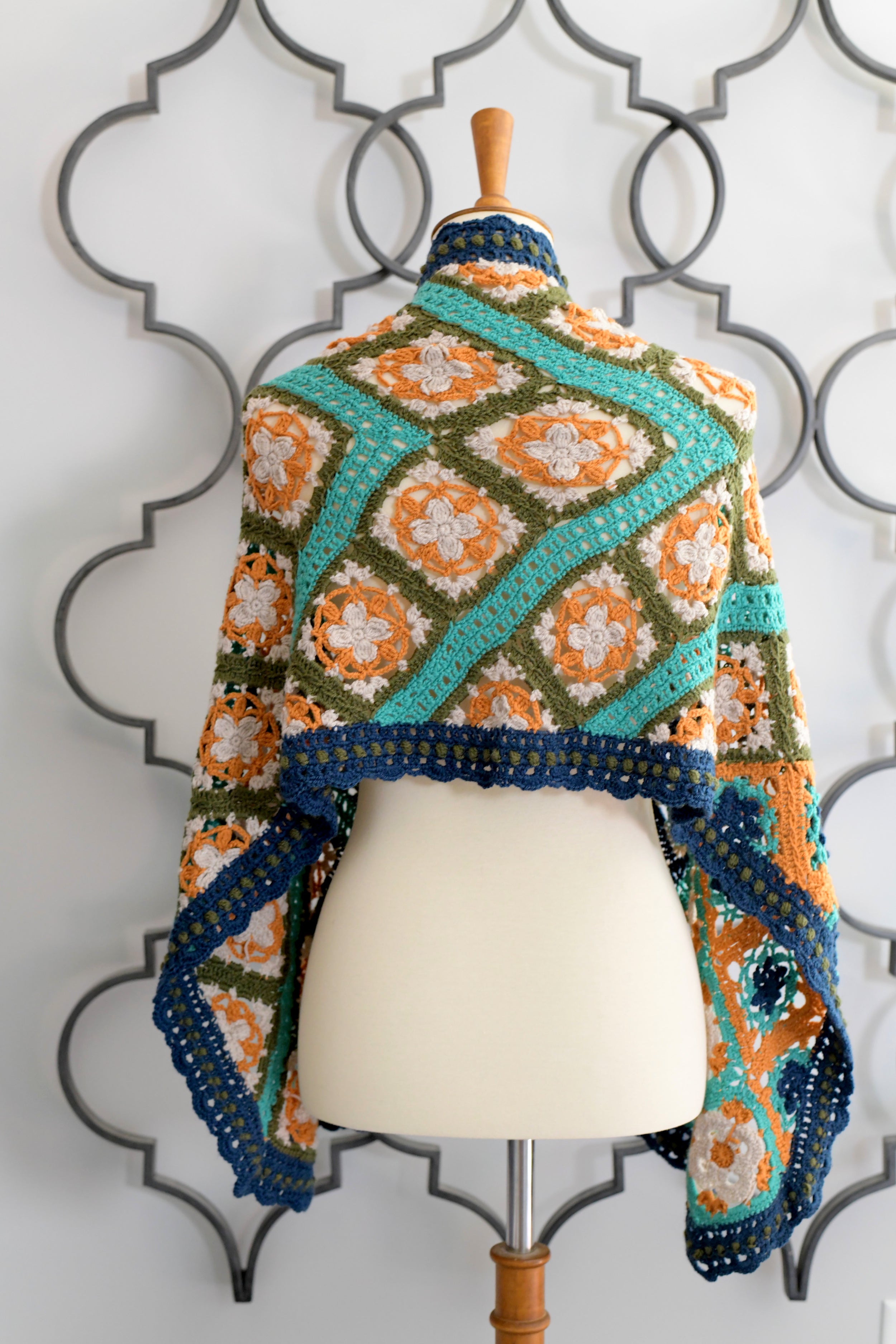 Cryssi Crochet Motif Shawl Pattern - Marly Bird