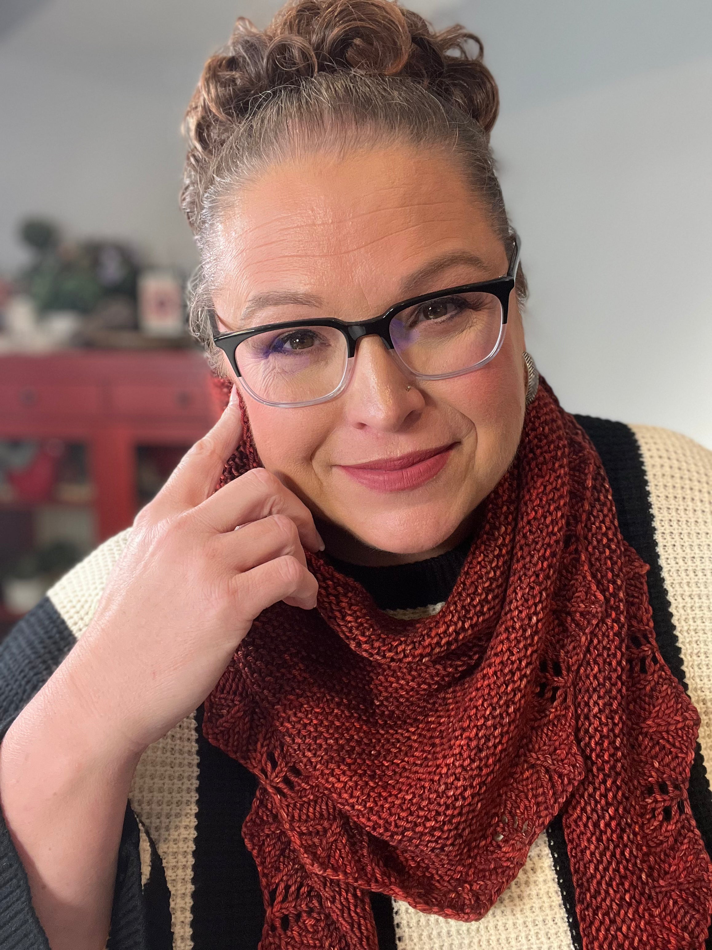 Elizabeth Simply Social Knit Shawl Pattern