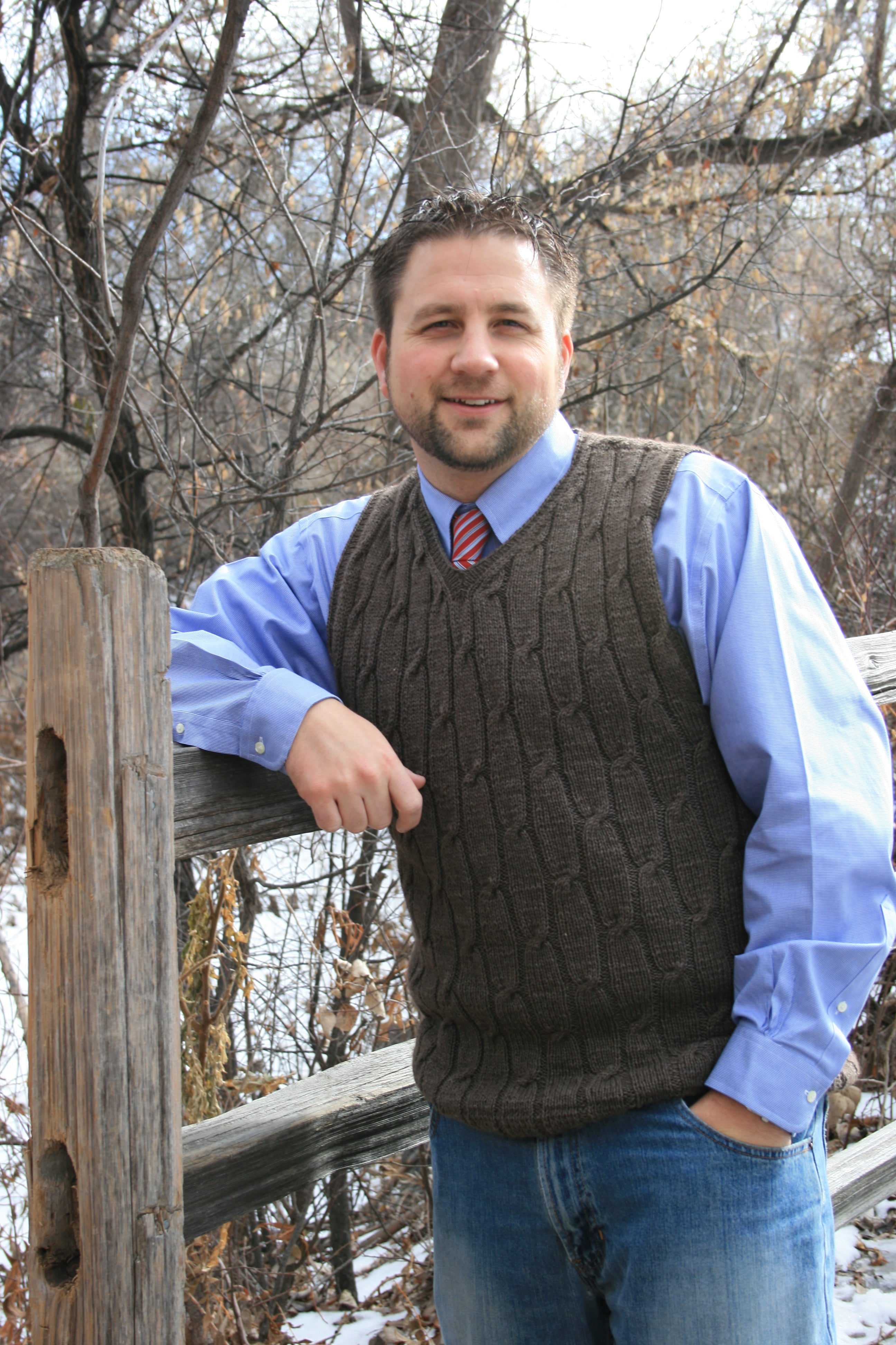 JB Knit V-Neck Vest Pattern