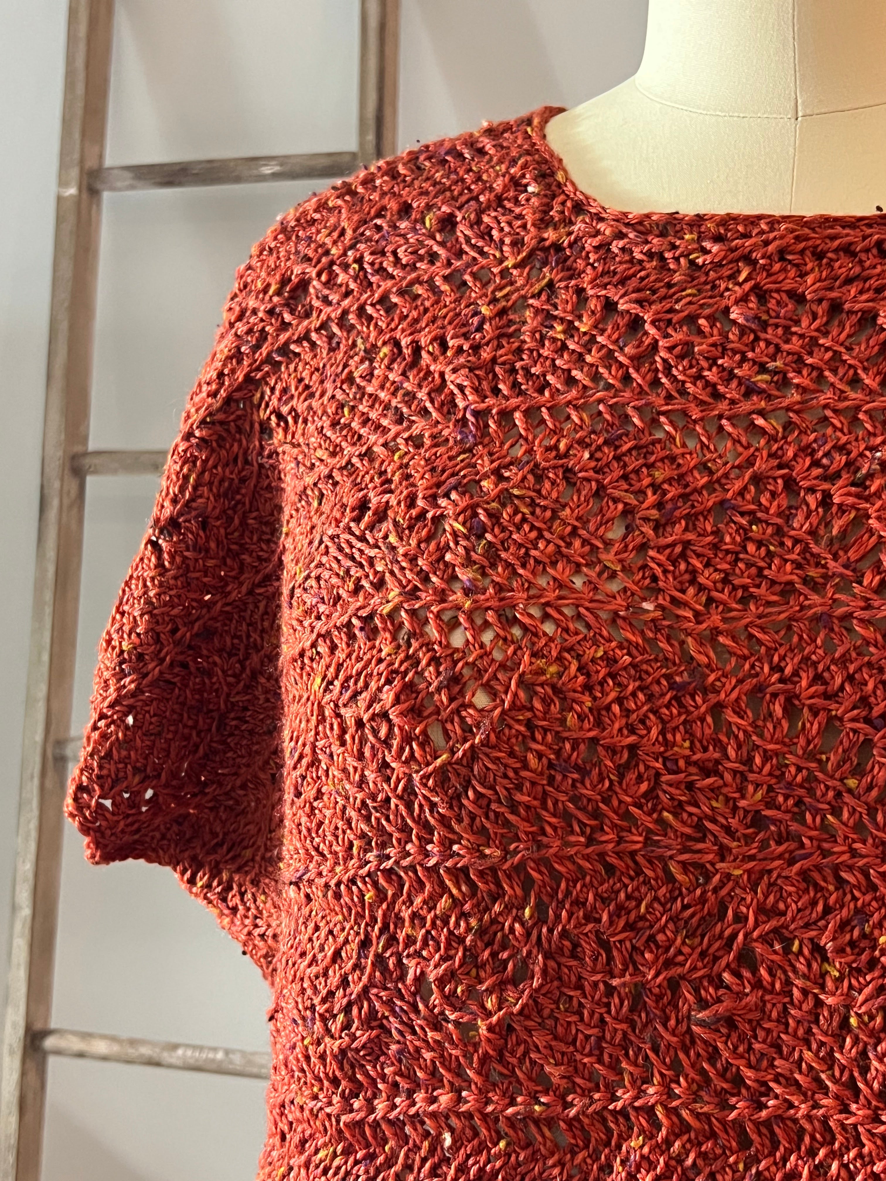 Poplar Tunisian Crochet Oversized Pullover Pattern by Marly Bird