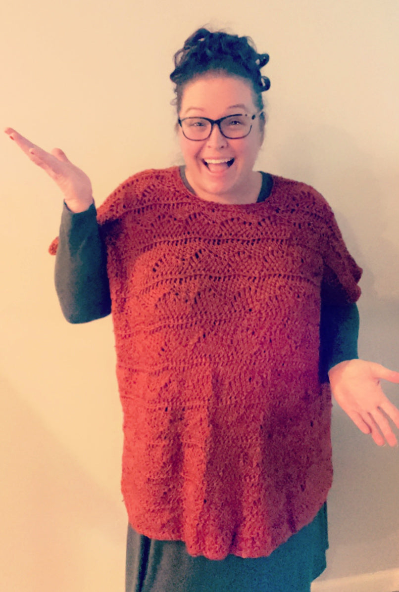 Poplar Tunisian Crochet Oversized Pullover Pattern by Marly Bird
