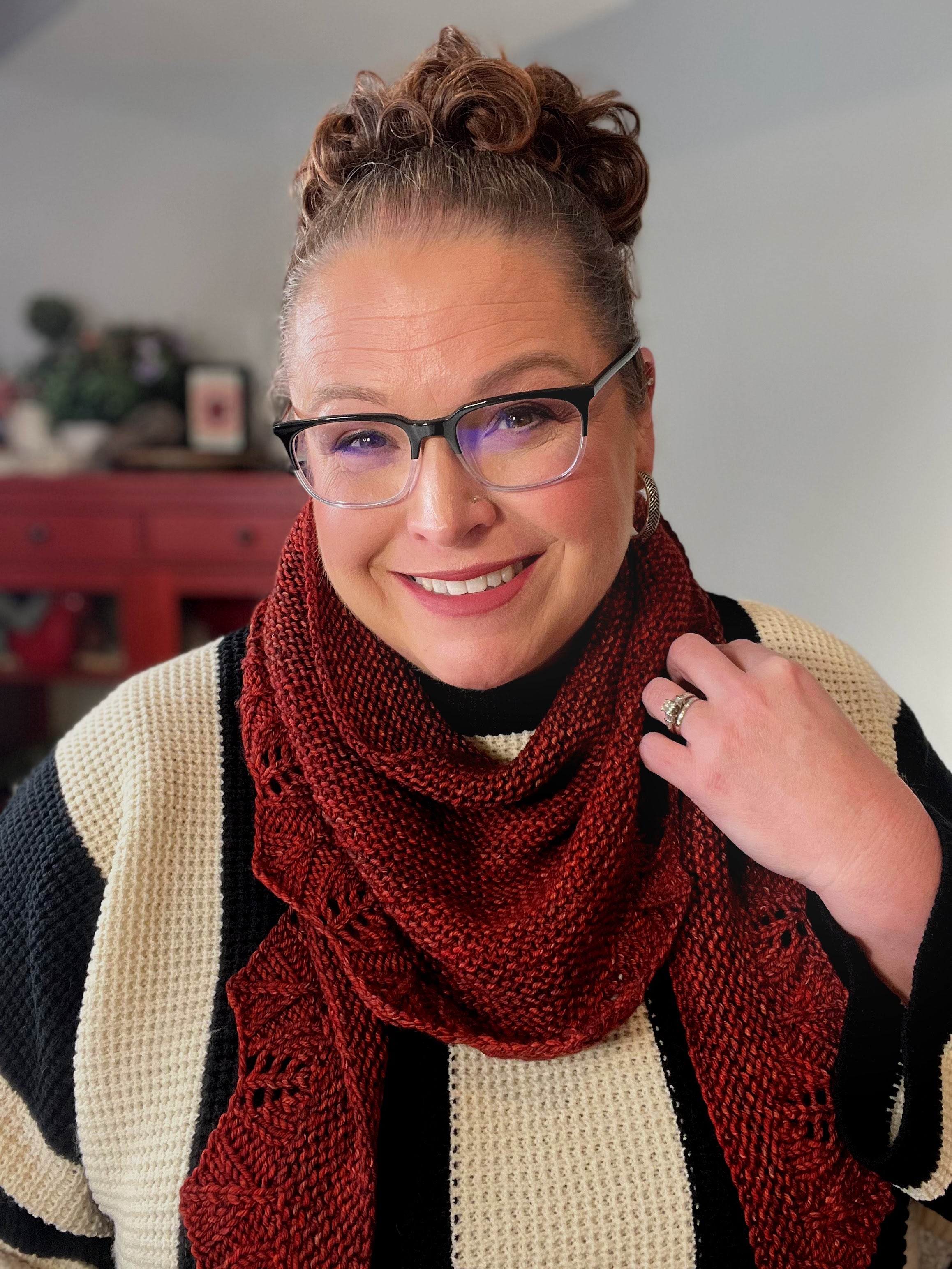 Elizabeth Simply Social Knit Shawl Pattern