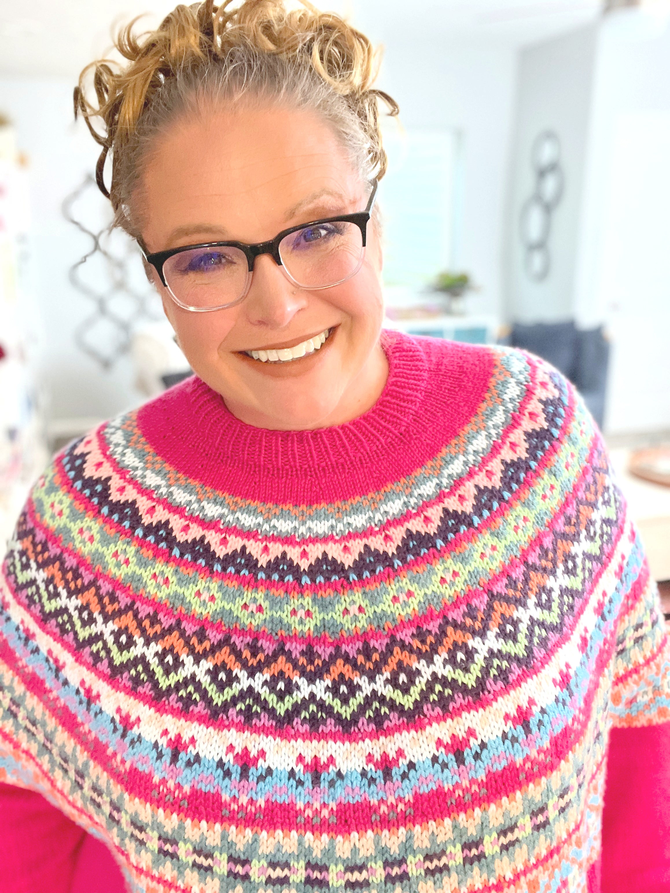 Prism Path Knit Swoncho Pattern by Marly Bird