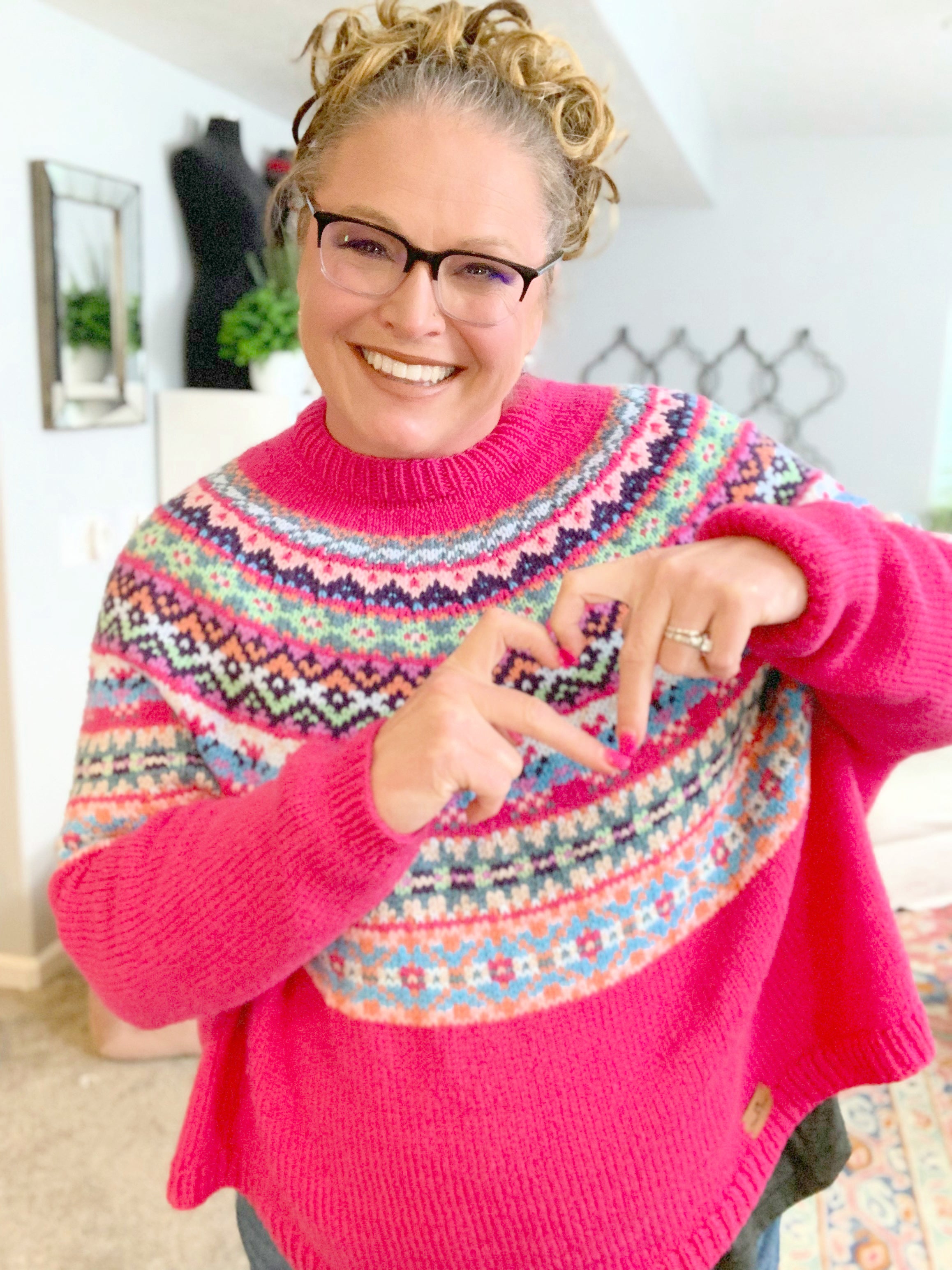 Prism Path Knit Swoncho Pattern by Marly Bird