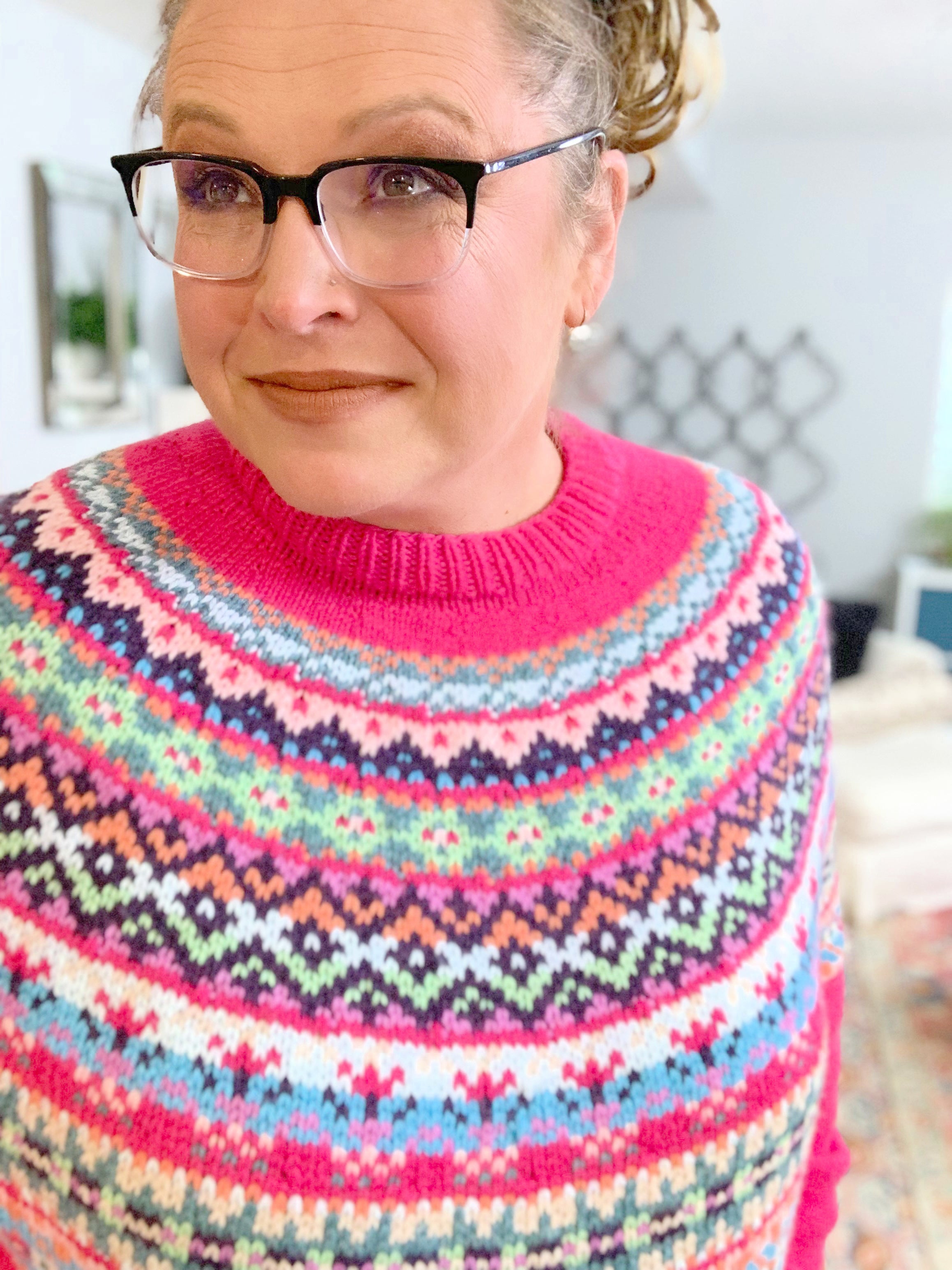 Prism Path Knit Swoncho Pattern by Marly Bird
