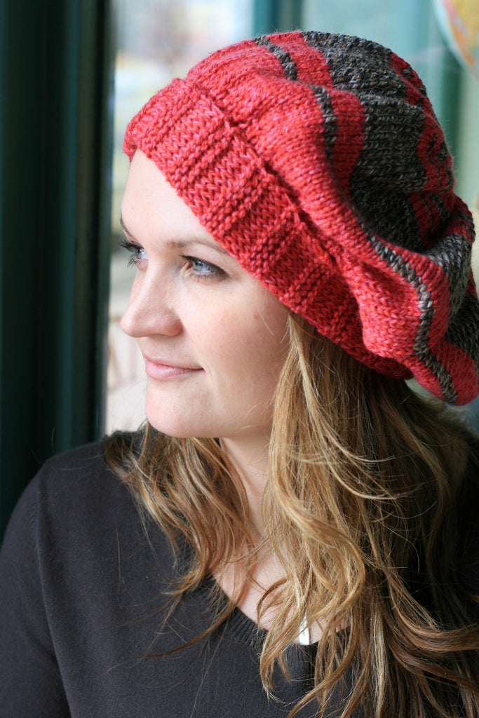 Ratatouille Slouchy Knit Hat Pattern