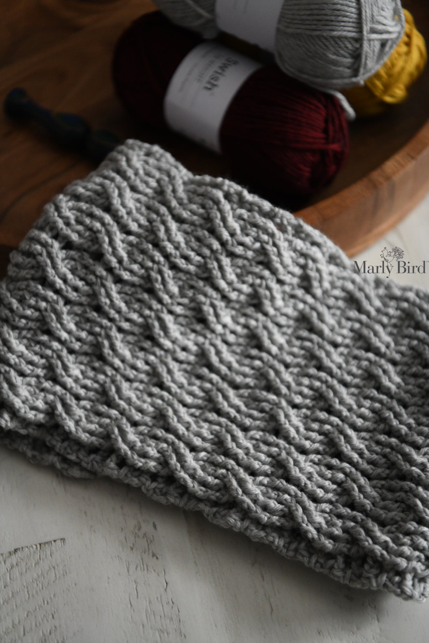 Rylan Crochet Cable Cowl & Scarf Pattern
