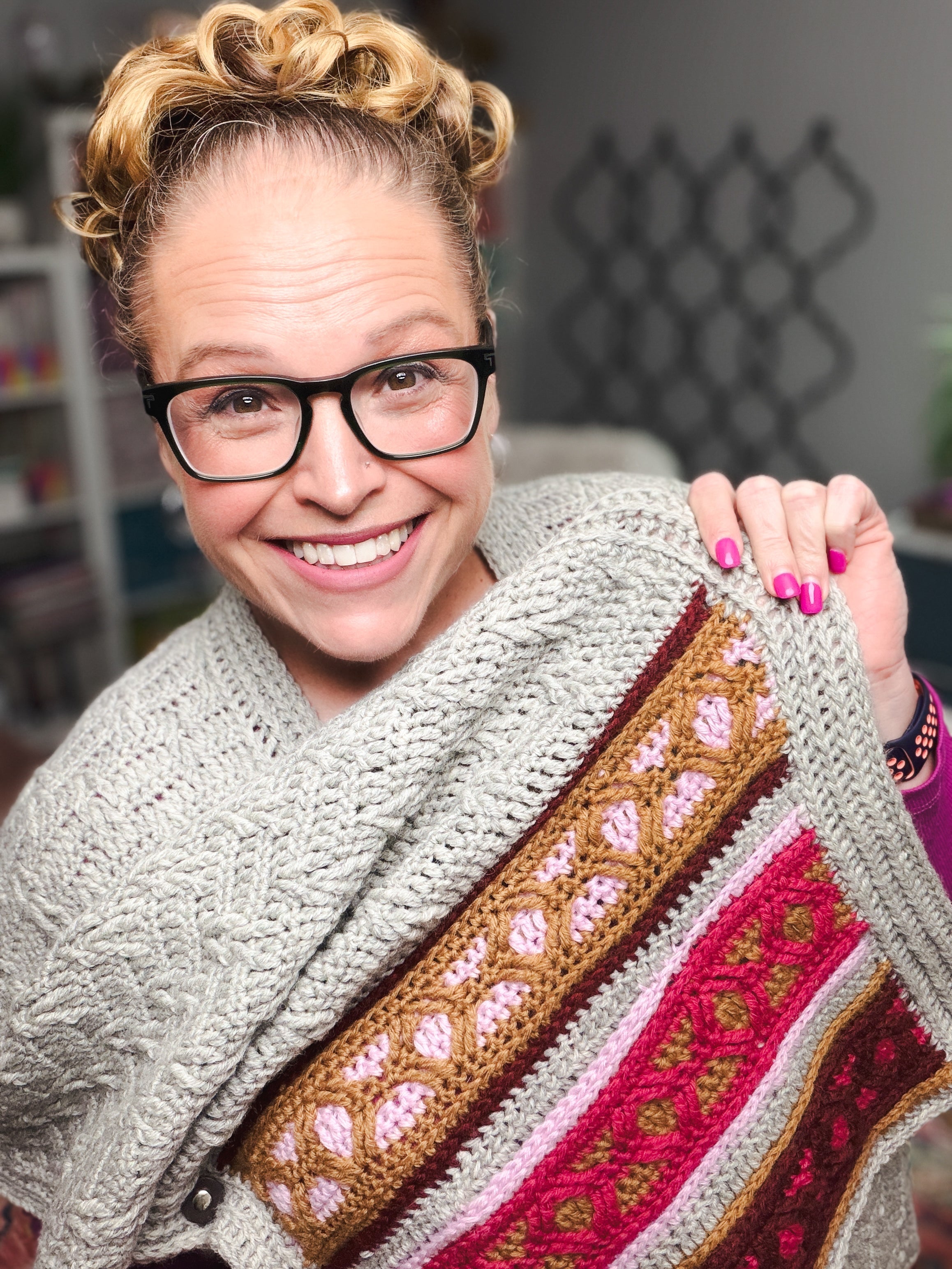 Rockford Crochet Ruana Pattern with Pockets on marly bird 