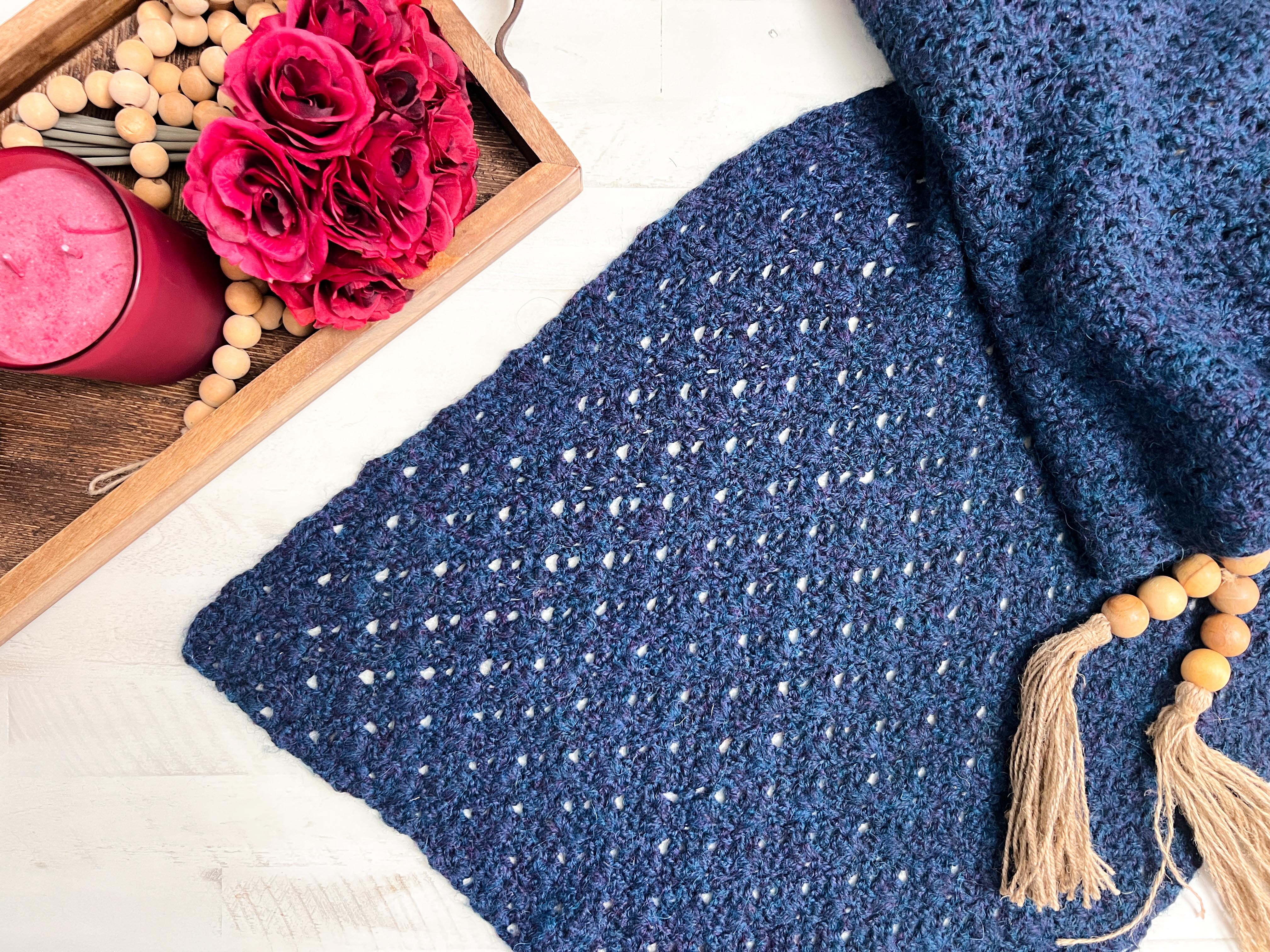 Alpaca Clouds Crochet Wrap Pattern – Lace Shawl PDF by Marly Bird