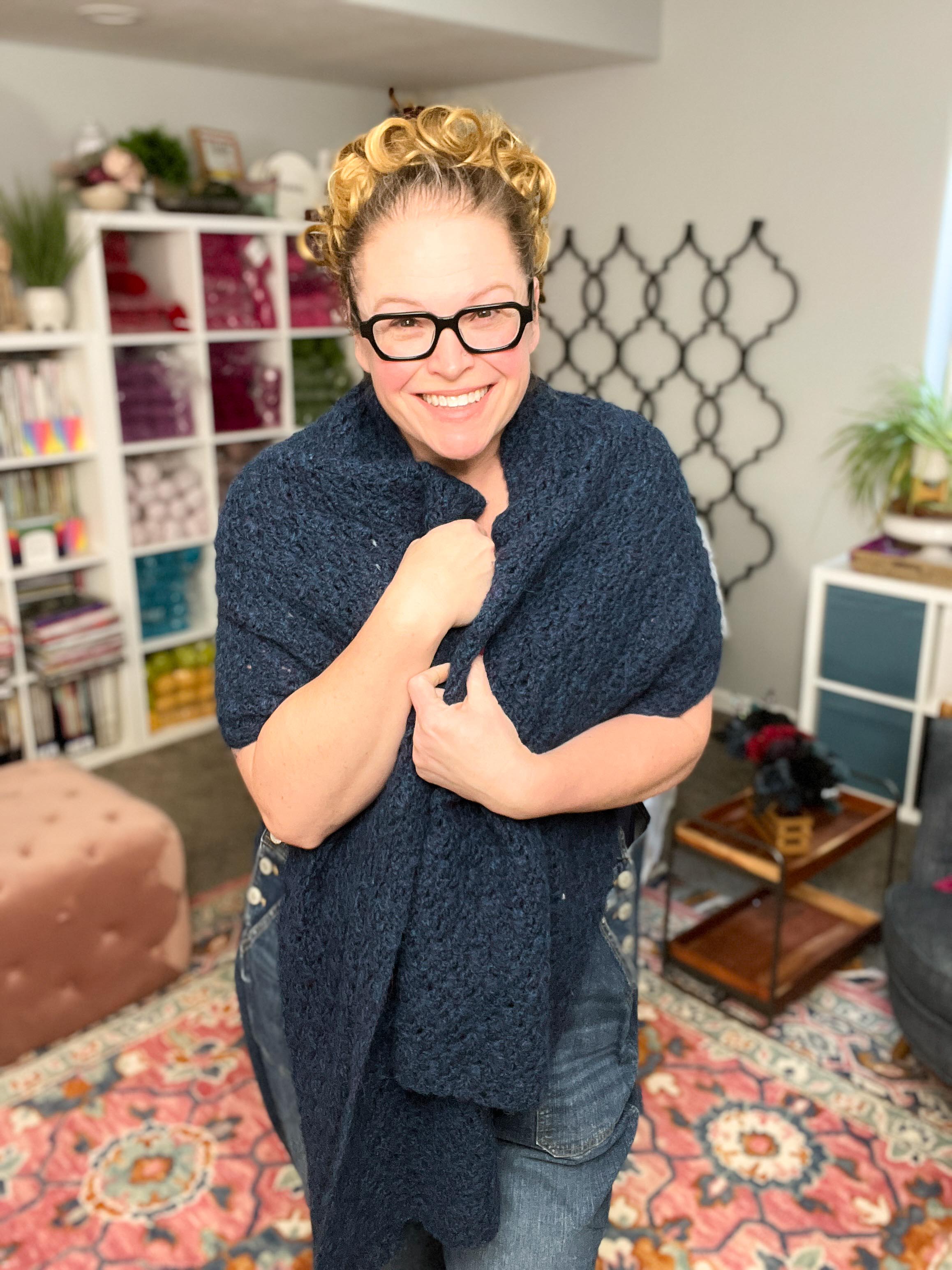 Alpaca Clouds Crochet Wrap Pattern – Lace Shawl PDF by Marly Bird