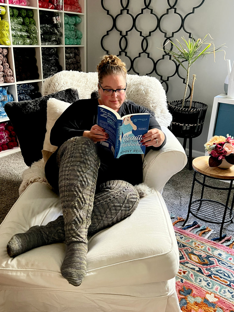 Appalachian Cozy Up Knit Thigh High Sock Pattern – Marly Bird