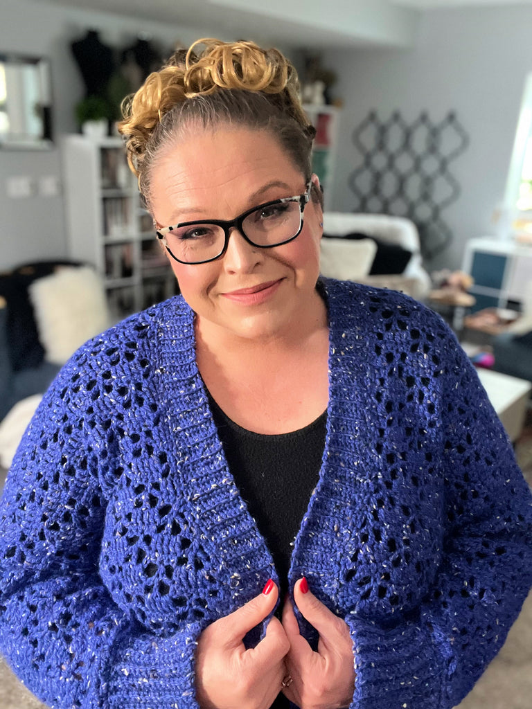 Aurora Lace Crochet Cardigan Pattern | One Piece Sweater