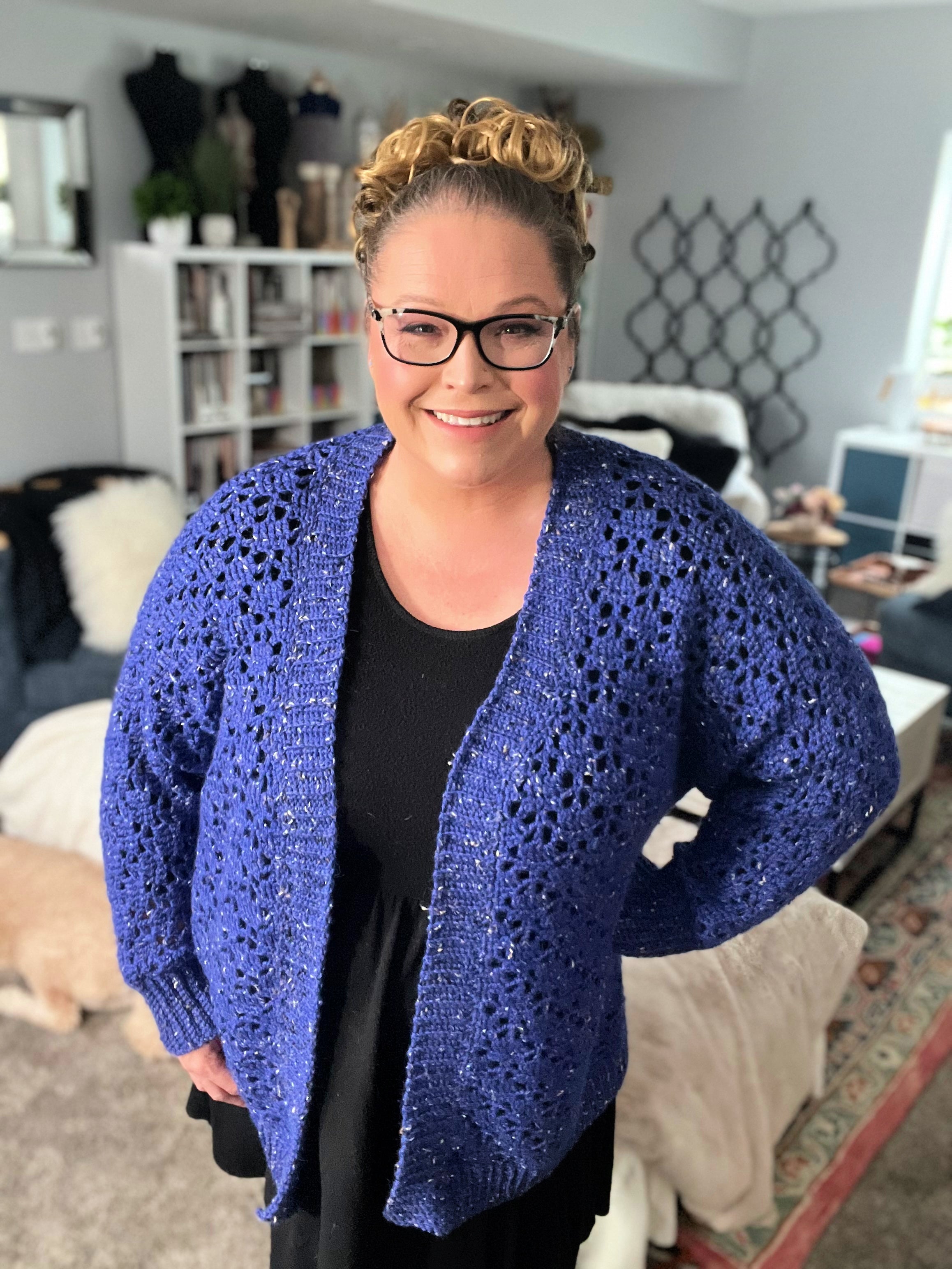The Aurora Lace Crochet Cardigan Sample