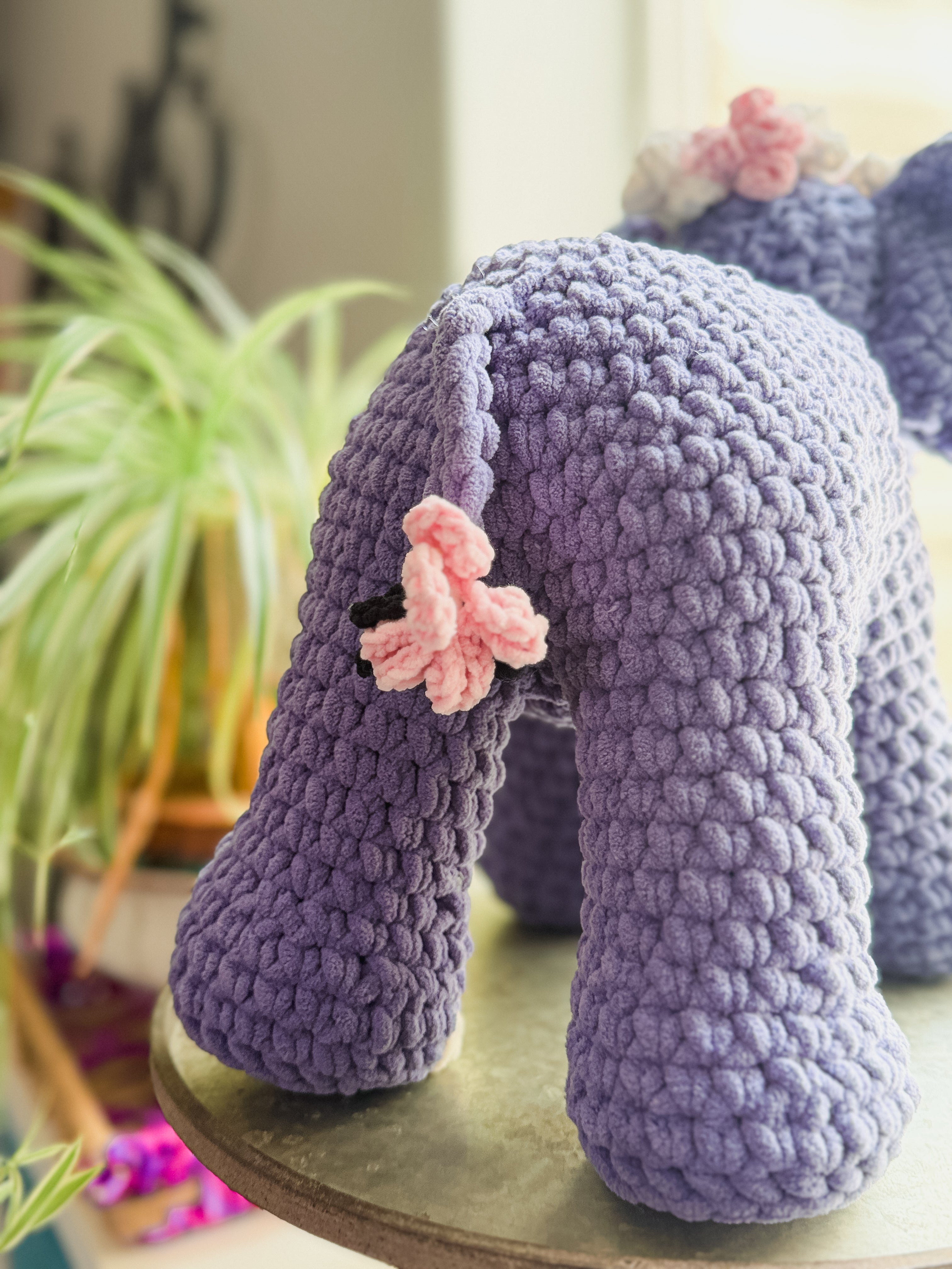 Blossom the Crochet Elephant — Ad-Free PDF Pattern