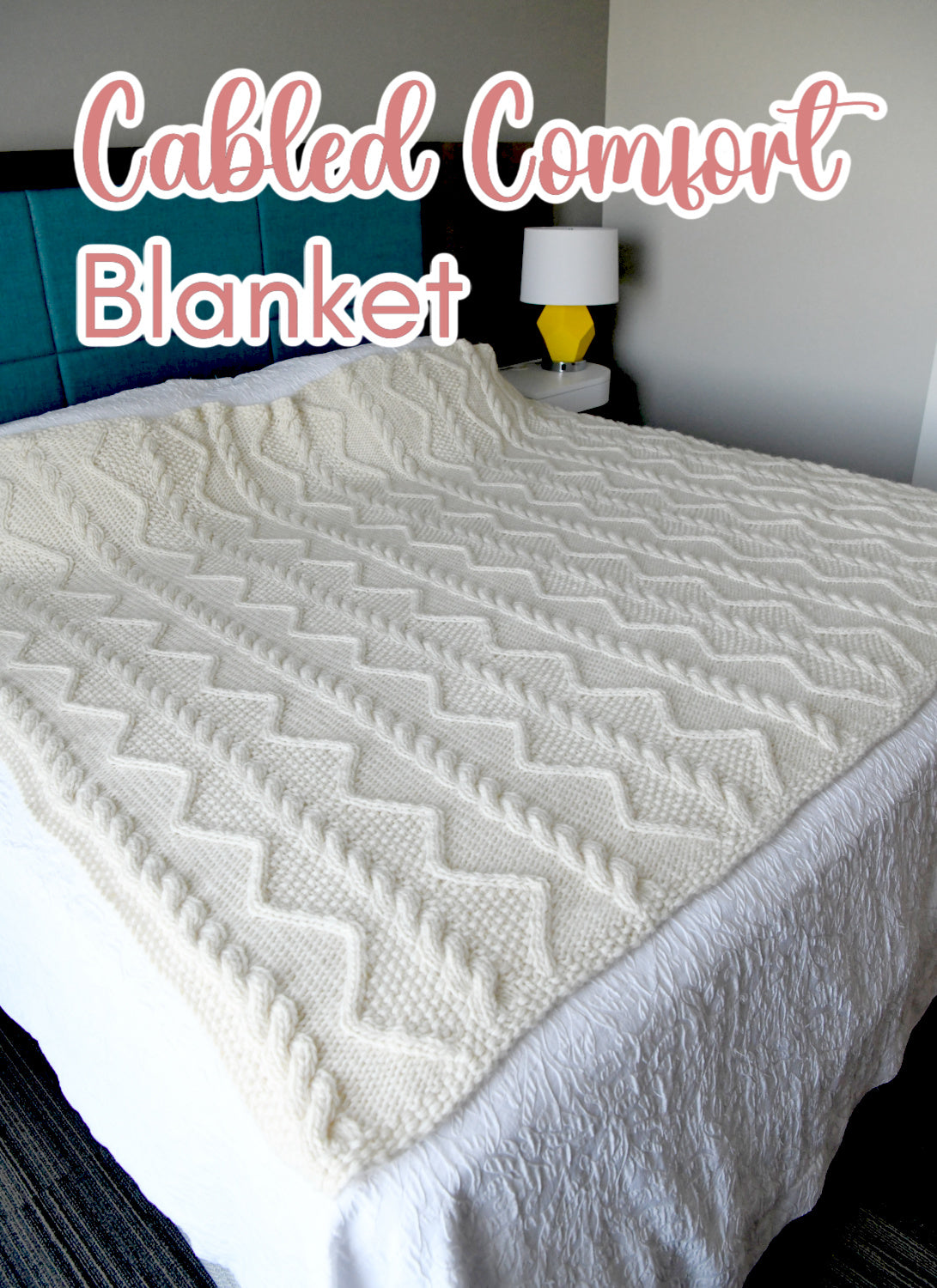 Cabled Comfort Knit Blanket Pattern