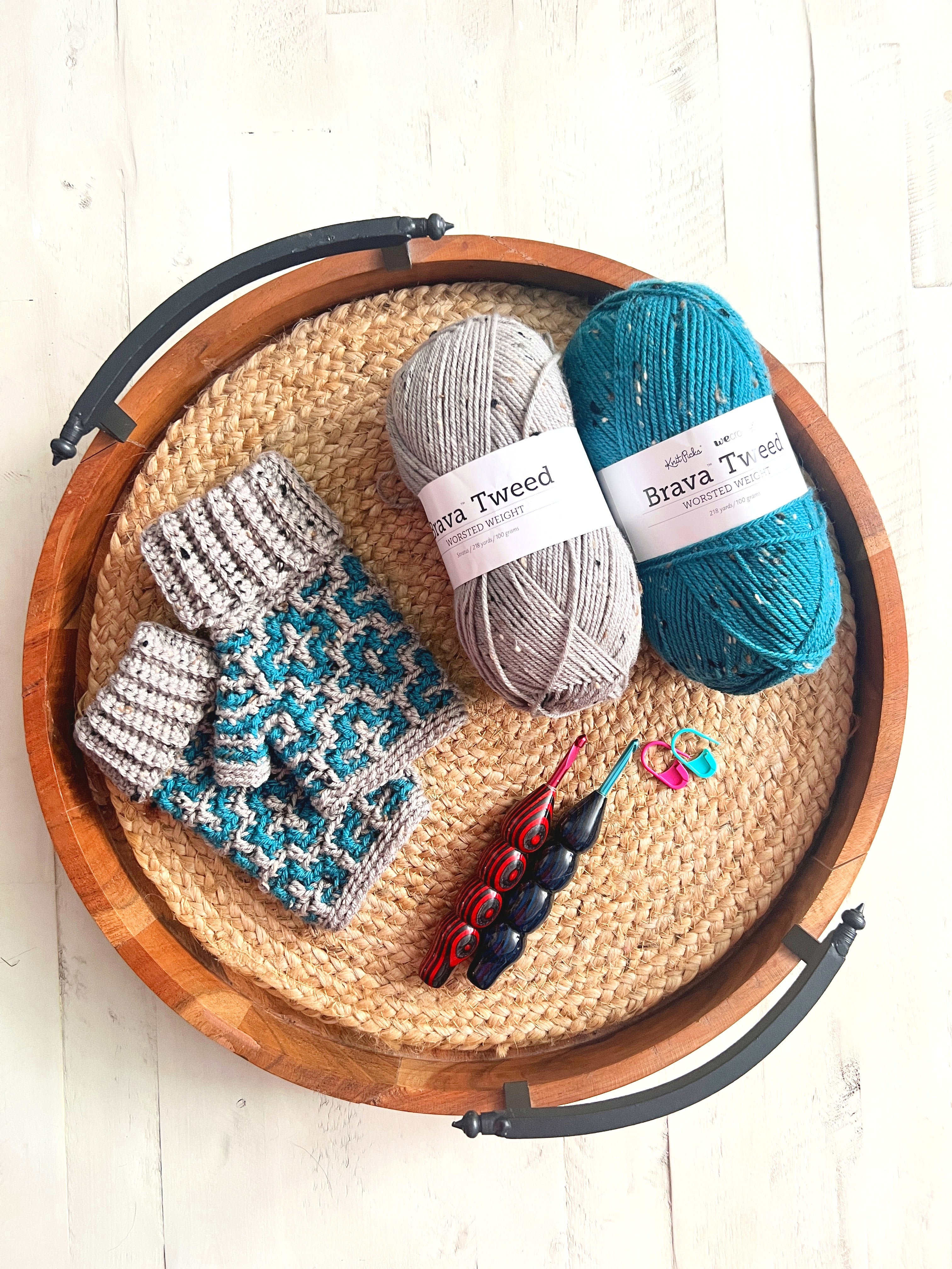 Cinnamon Dreams Crochet Fingerless Mittens Pattern – PDF Download