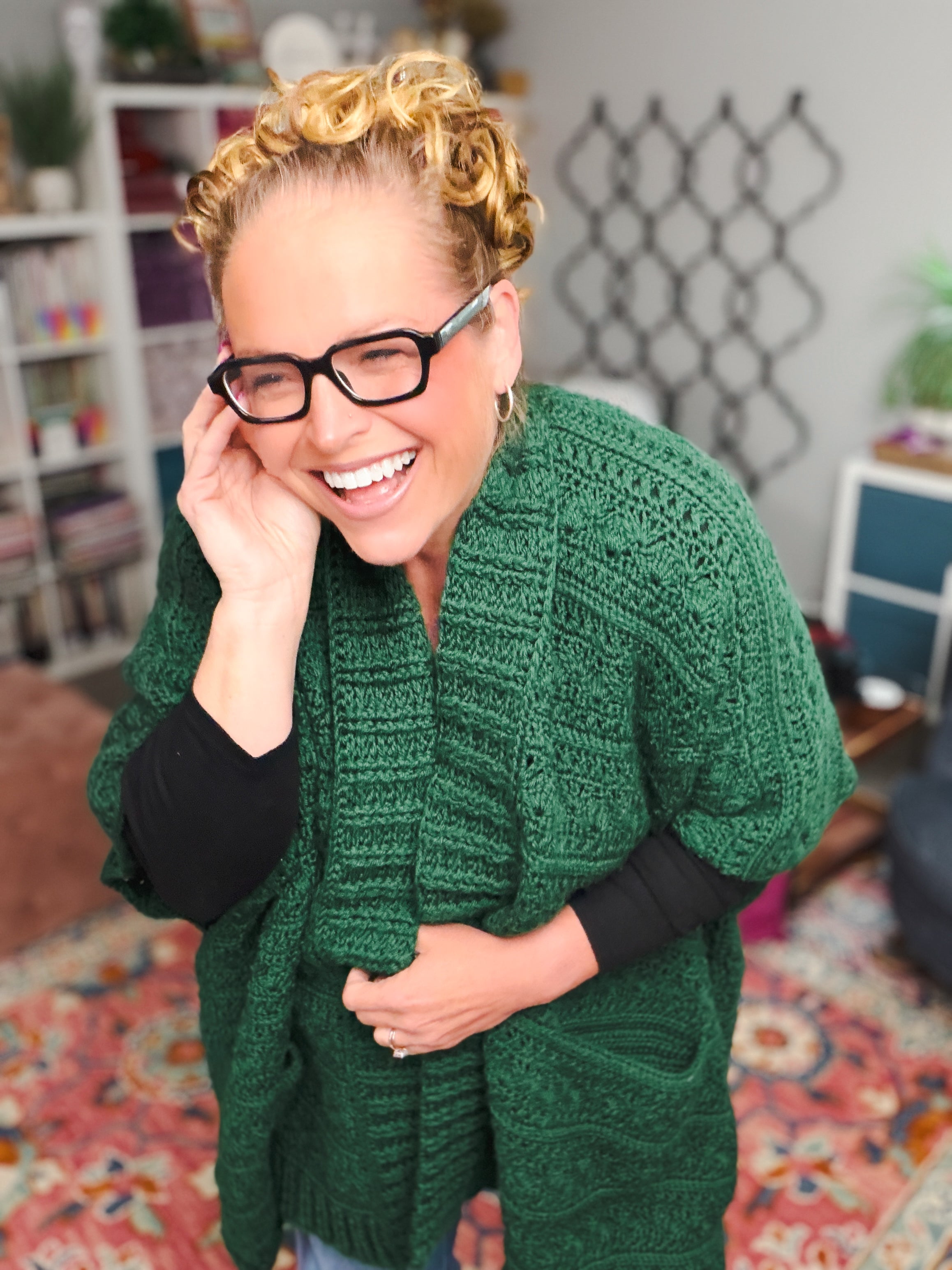 Creekside Crochet Ruana Pattern – Worsted Weight Crochet Ruana Wrap PDF