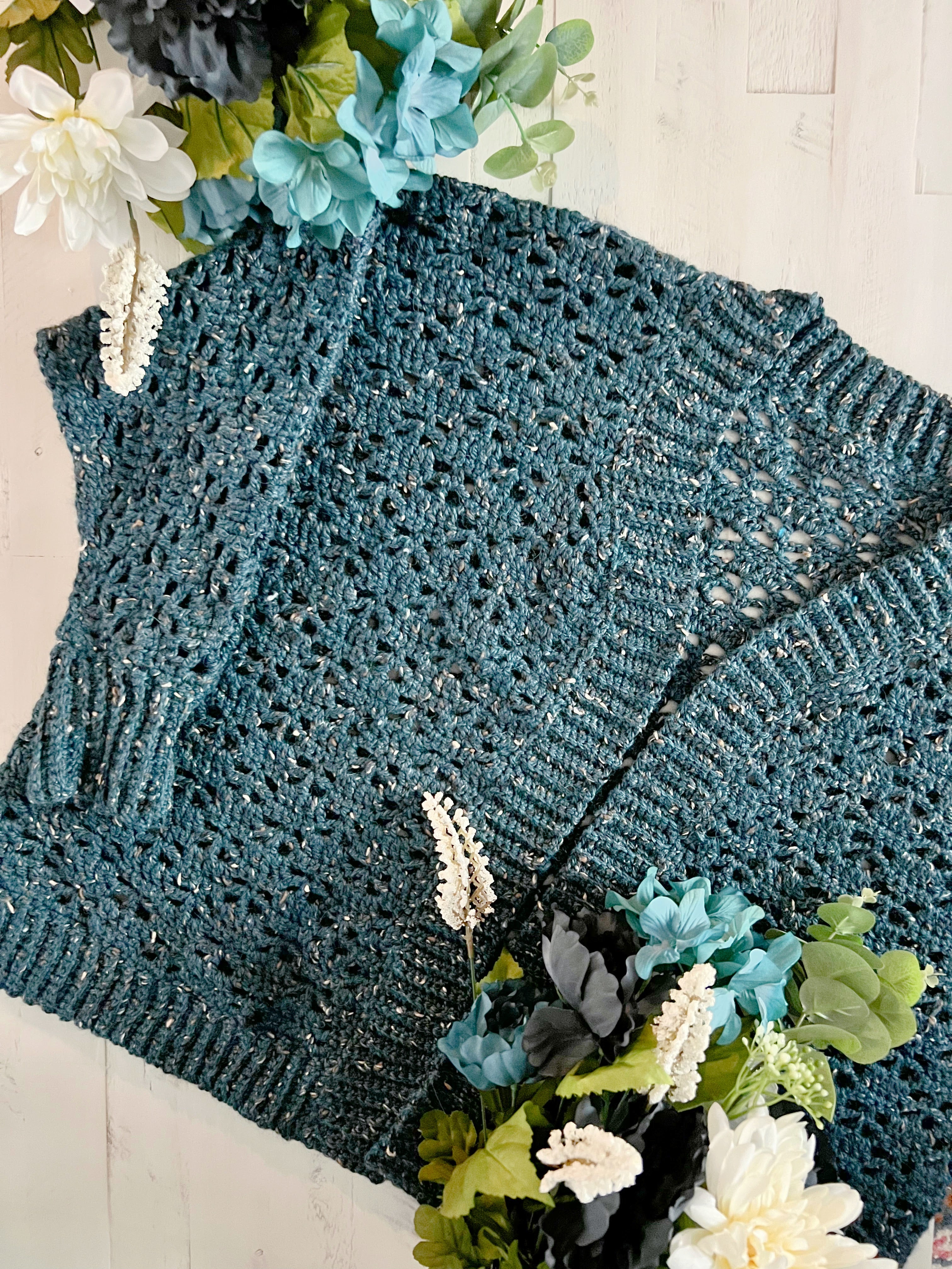 Aurora Lace Crochet Cardigan Pattern