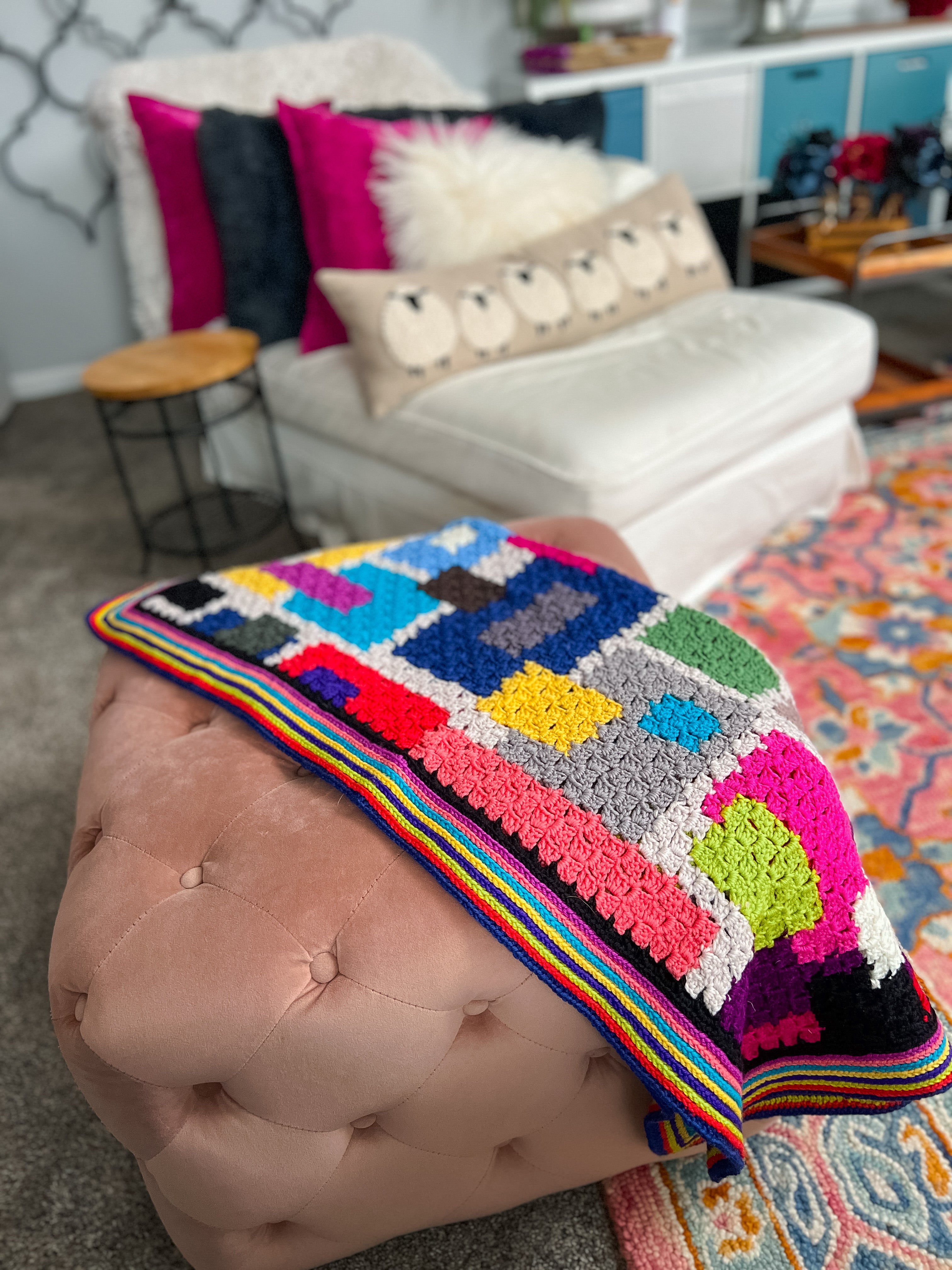 Day Dream C2C Crochet Blanket Pattern | Corner to Corner Throw