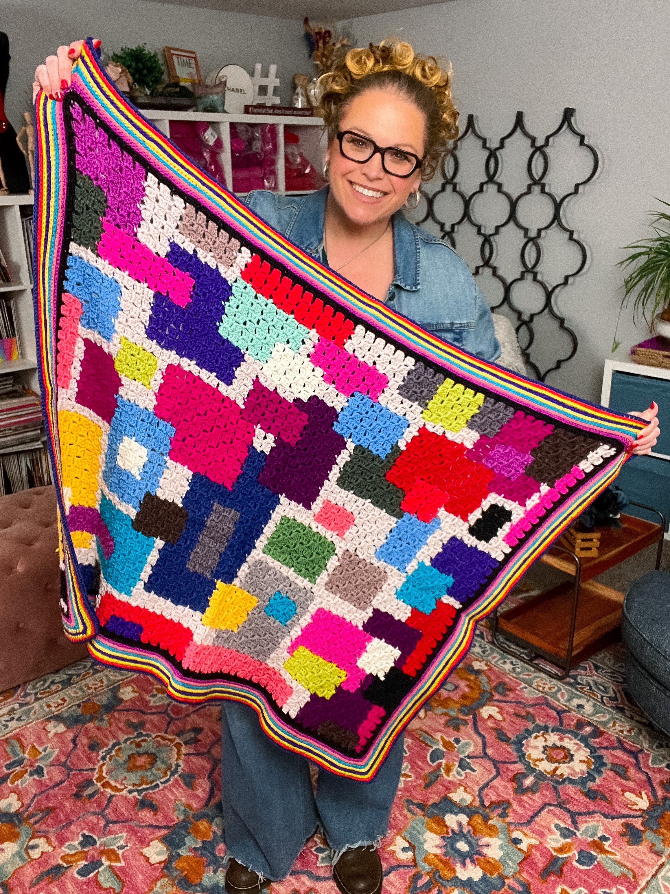 Day Dream C2C Crochet Blanket Pattern | Corner to Corner Throw