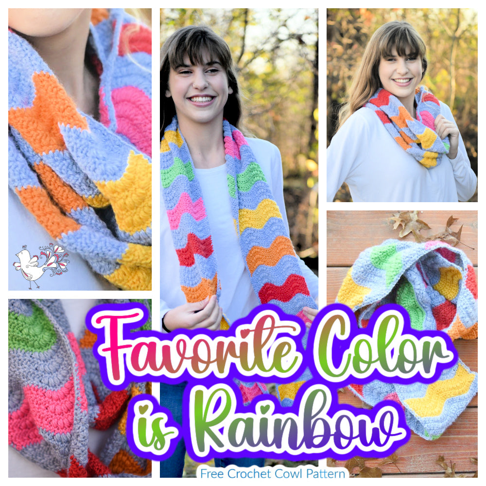 Favorite Color Is Rainbow Infinity Cowl Sample
