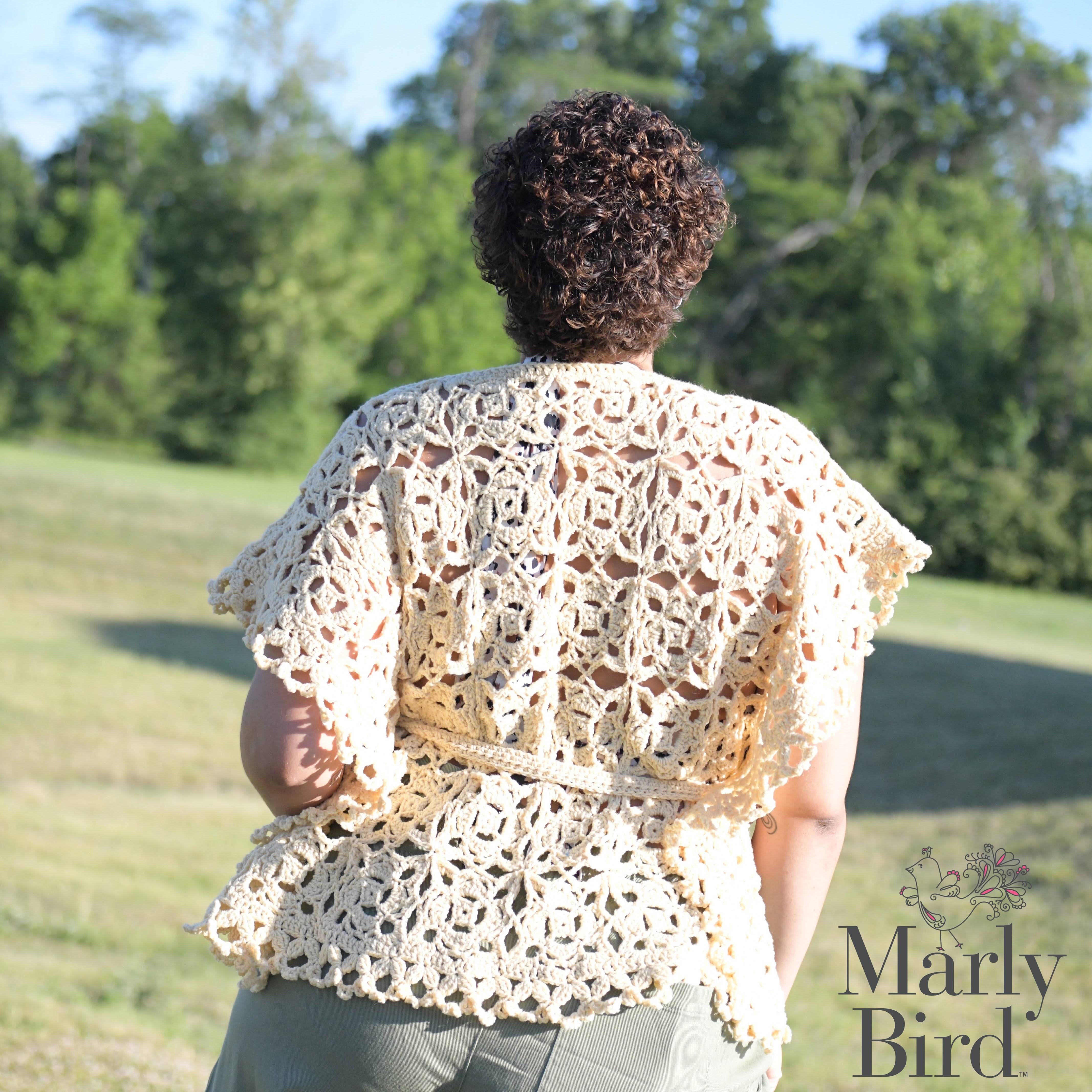 Fun in the Sun Crochet Ruana Pattern | Lightweight Summer Ruana | Crochet Motif Garment | Beach Cover Up | PDF Pattern