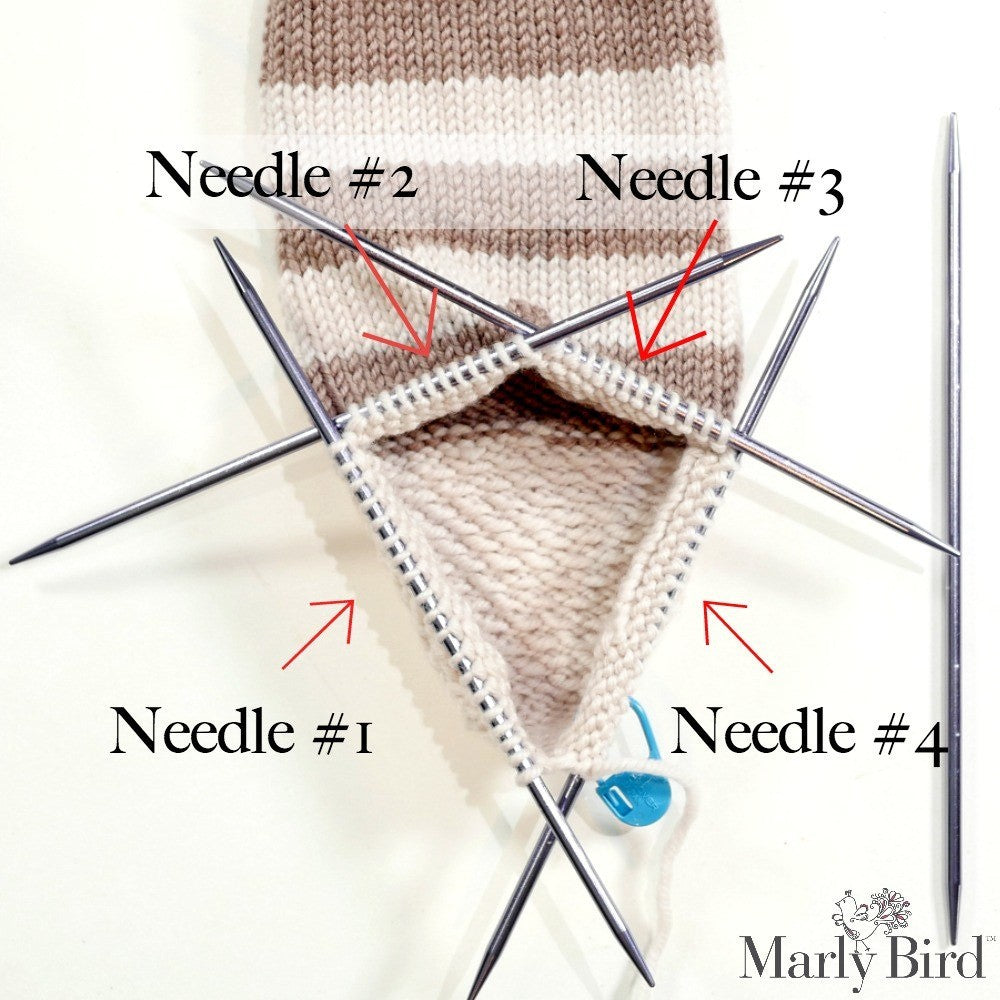 Hygge Stripe Knit Sock Pattern (PDF) || Easy Beginner Knit Sock