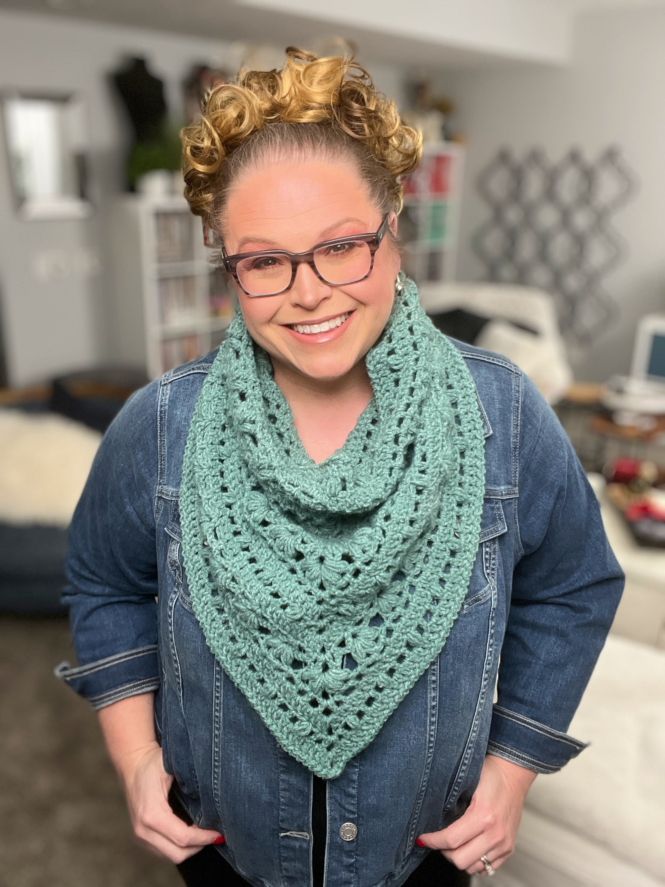 Kembleford Crochet Bandana Cowl Pattern