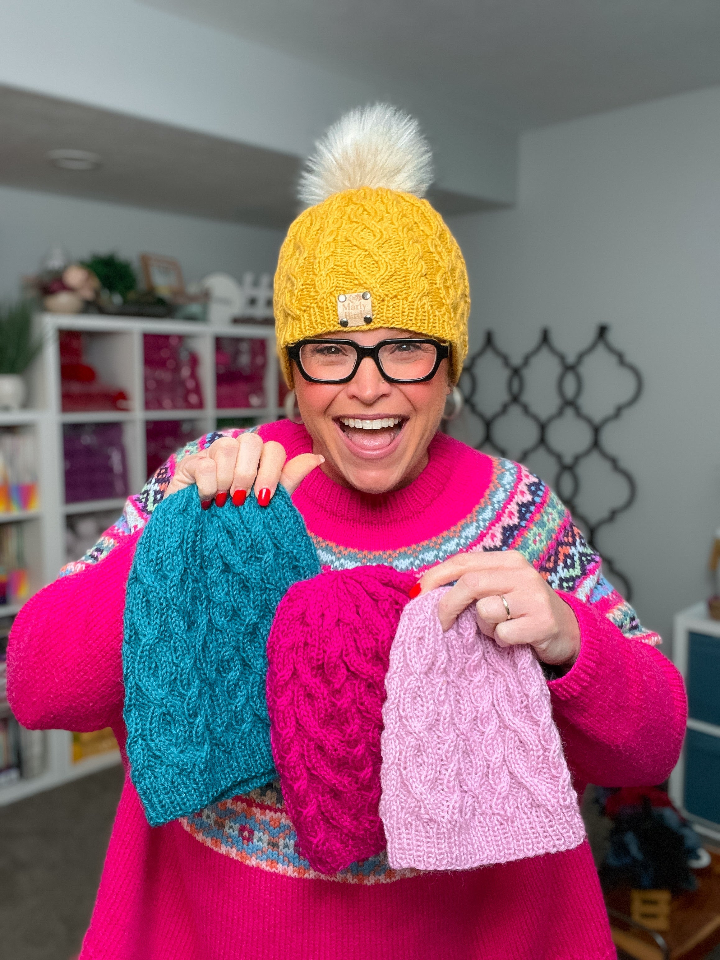 Keystone Cable Knit Hat Pattern - PDF