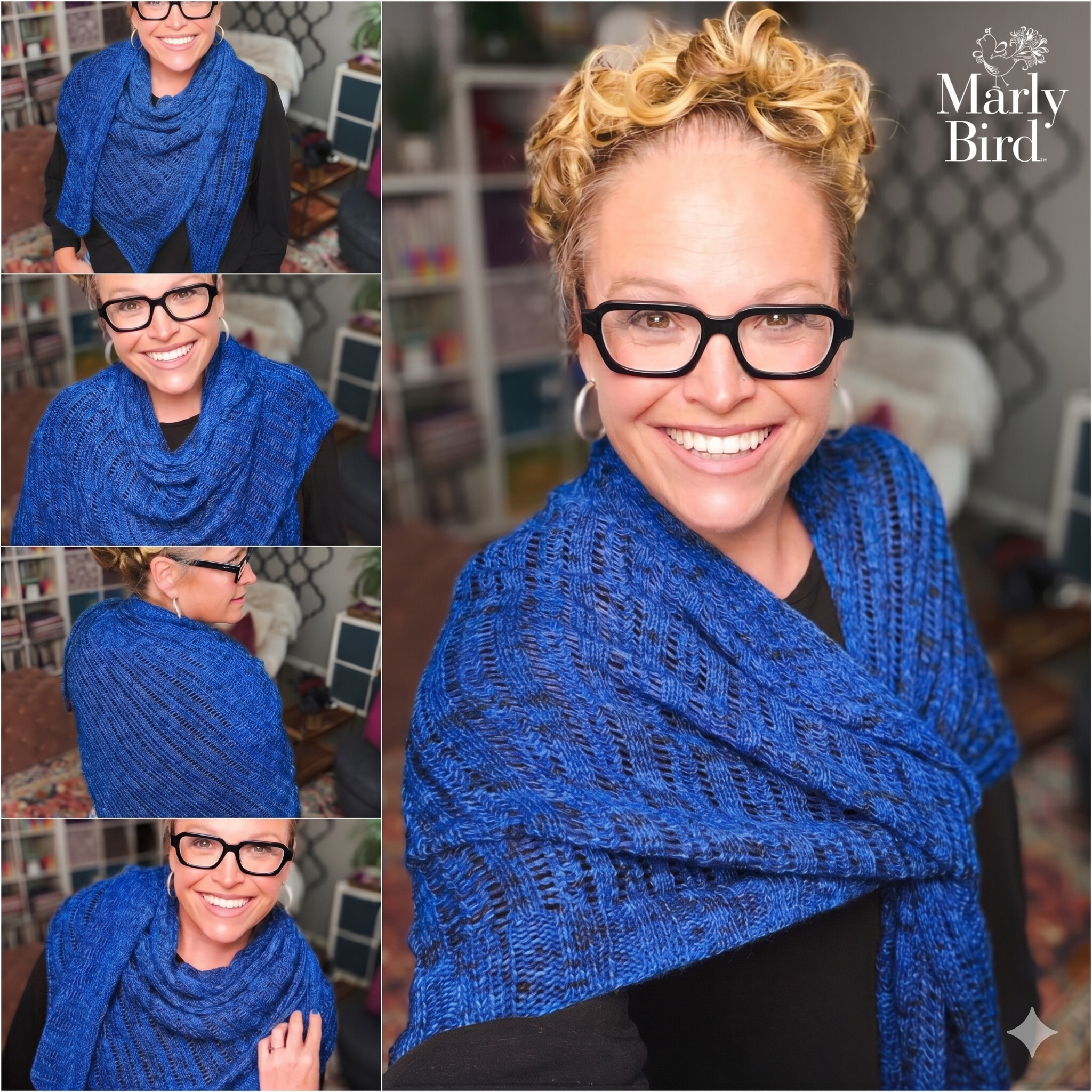 Lehabah Fire Sprite Knit Shawl Pattern – Lightweight Lace Right Triangle Shawl Knitting PDF