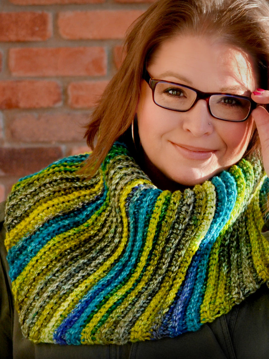 Lime Verbina Shawl Crochet Sample