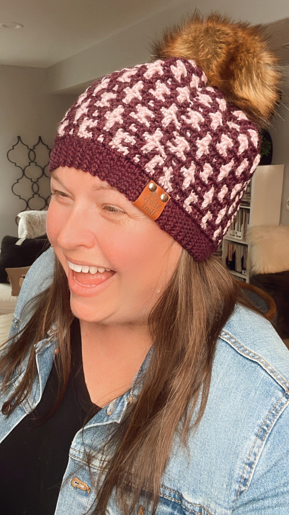 Mallow Crochet Mosaic Hat Pattern