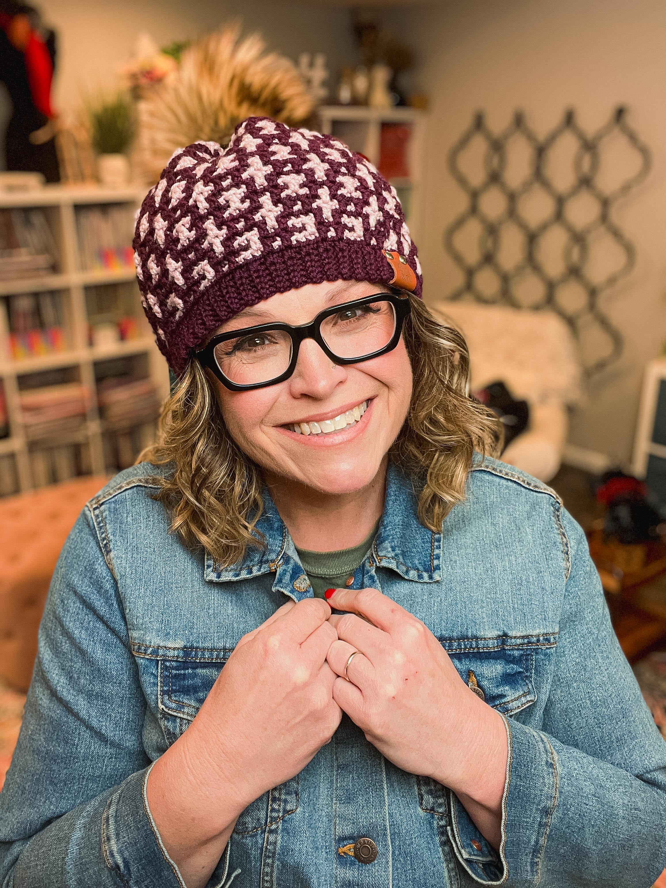 Mallow Crochet Mosaic Hat Pattern