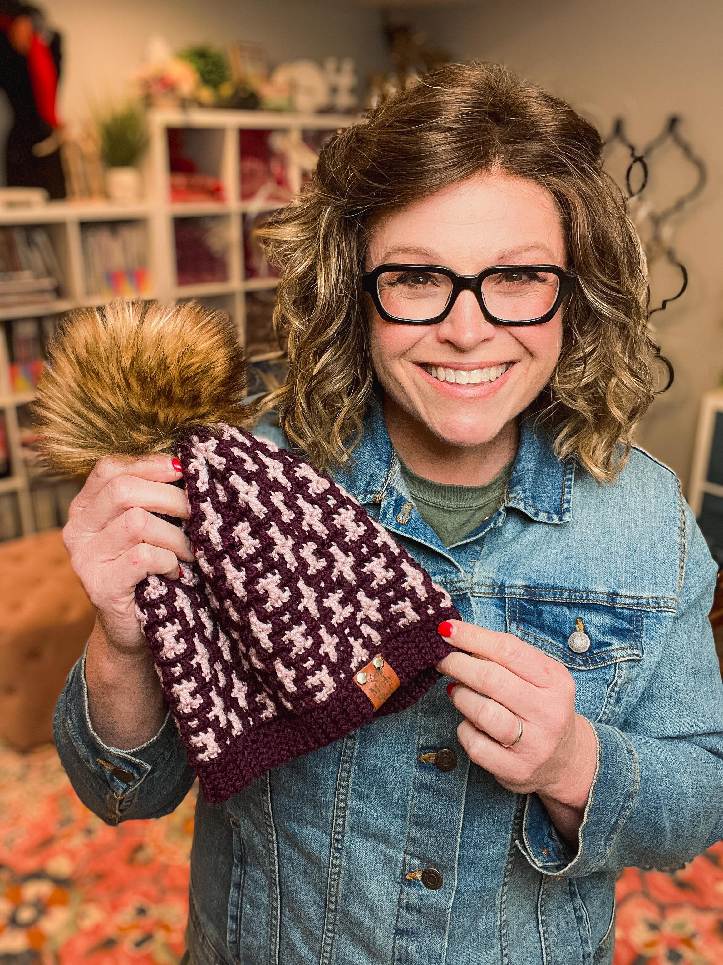 Mallow Crochet Mosaic Hat Pattern