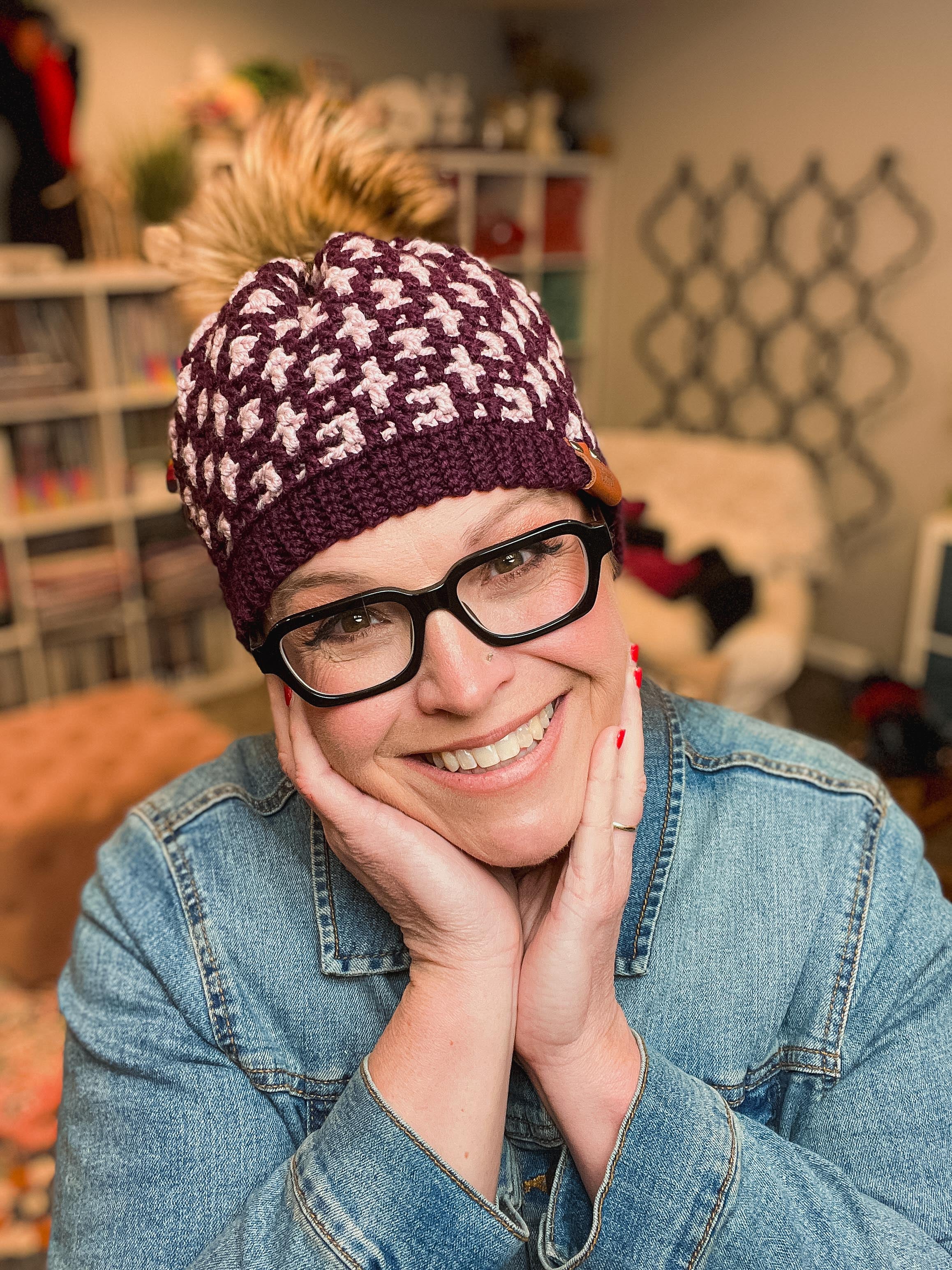 Mallow Crochet Mosaic Hat Pattern