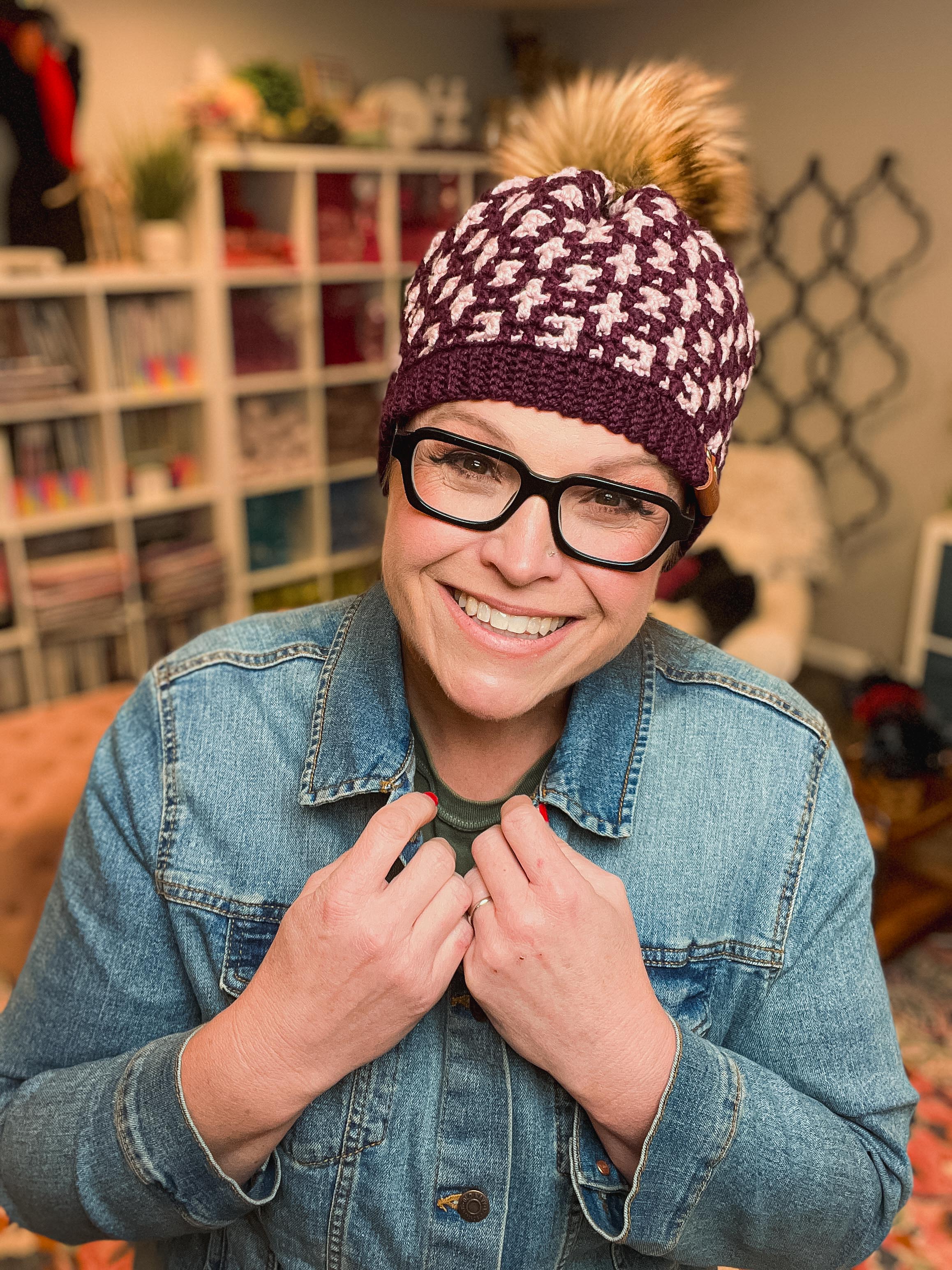 Mallow Crochet Mosaic Hat Pattern