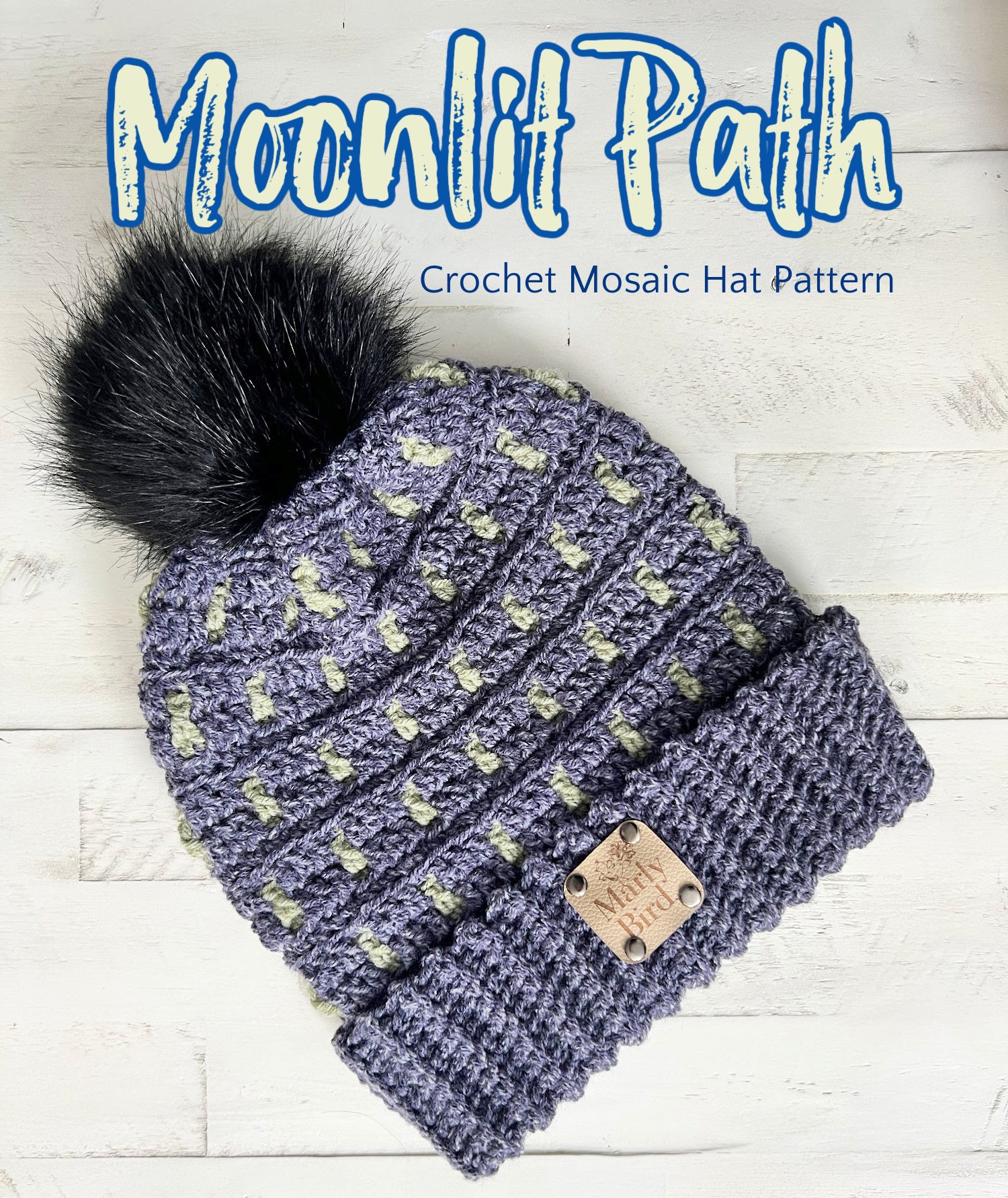 Moonlit Path Crochet Mosaic Hat Pattern