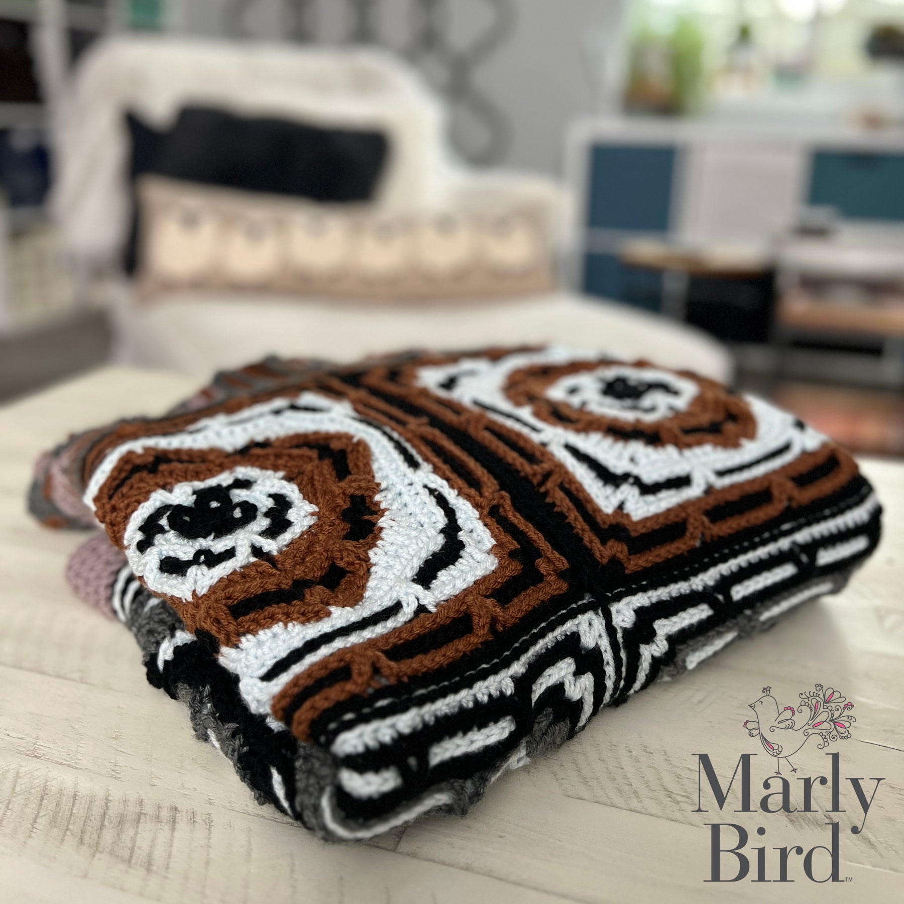 Modular Crochet Mosaic Tile Crochet Blanket Pattern | Textured Modular Crochet Afghan ...