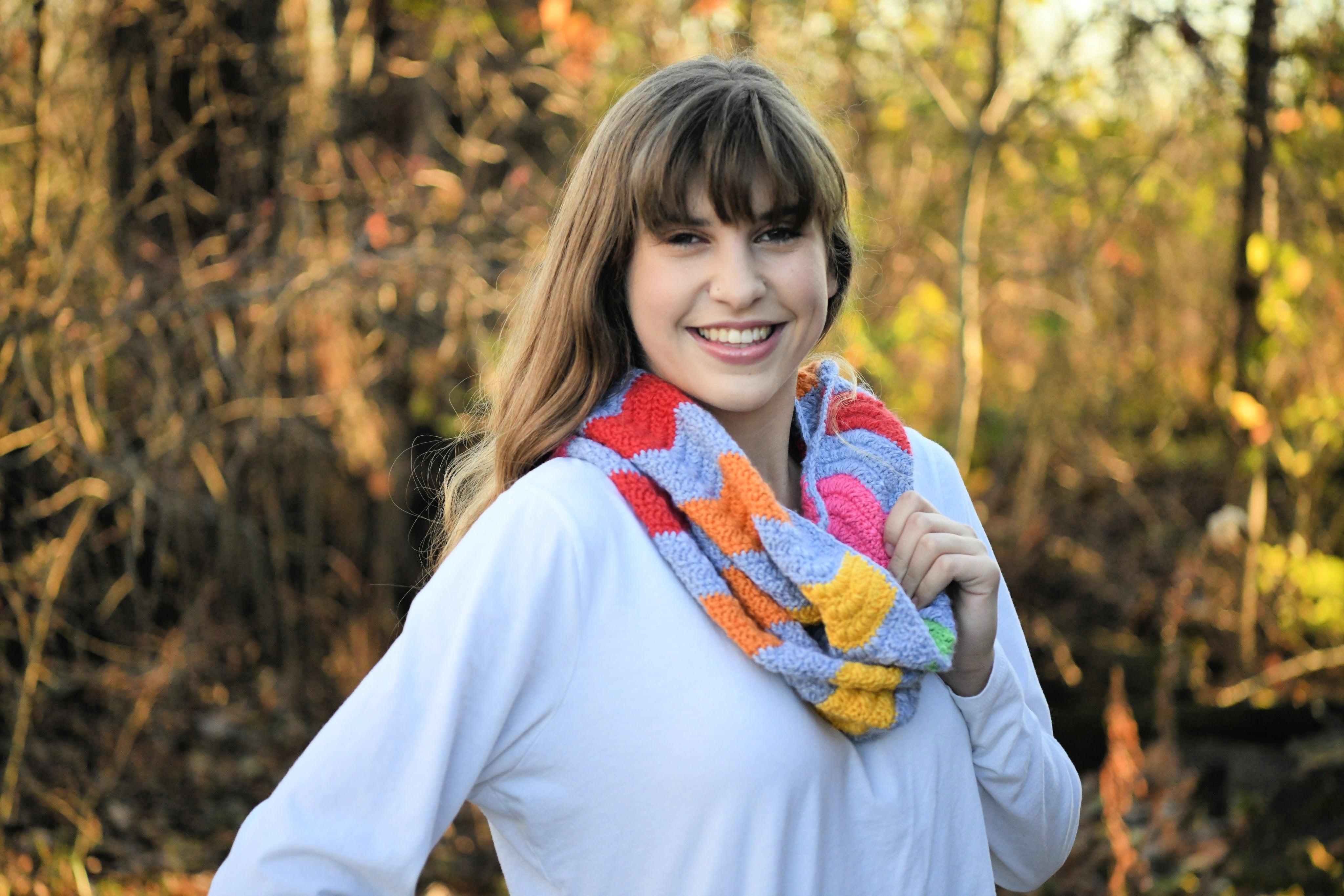 My Favorite Color is Rainbow Infinity Crochet Cowl Pattern