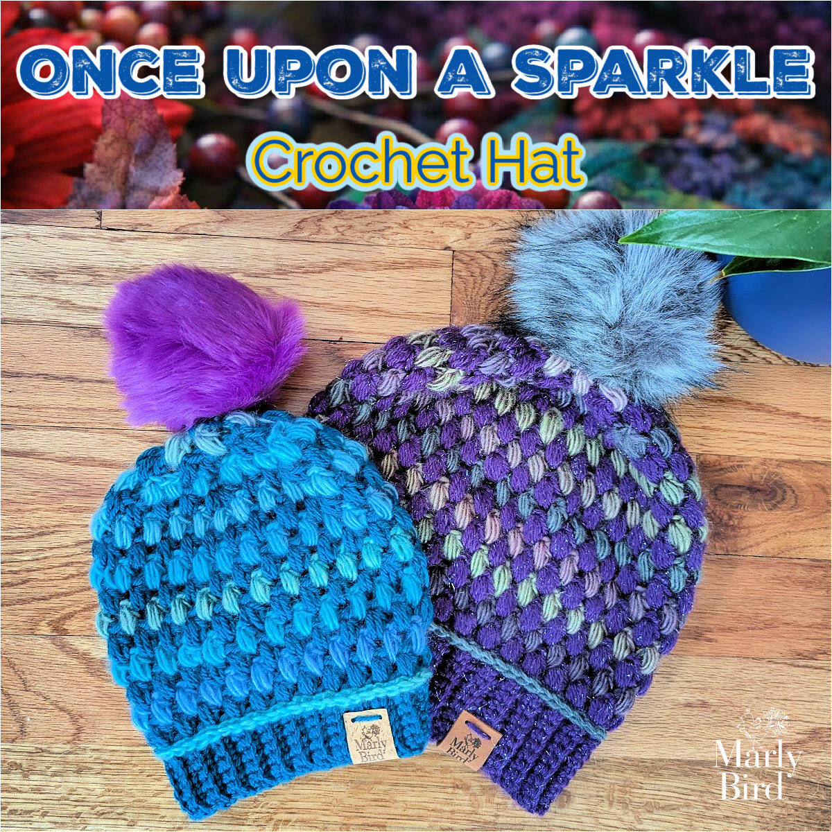 Once Upon a Sparkle Crochet Hat Pattern | Textured Puff Stitch Beanie