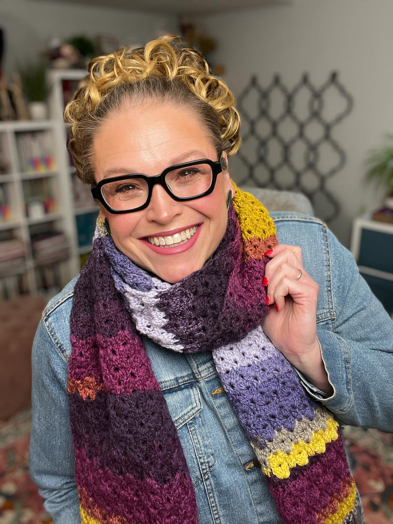 PetalLinkLaceCrochetScarf-