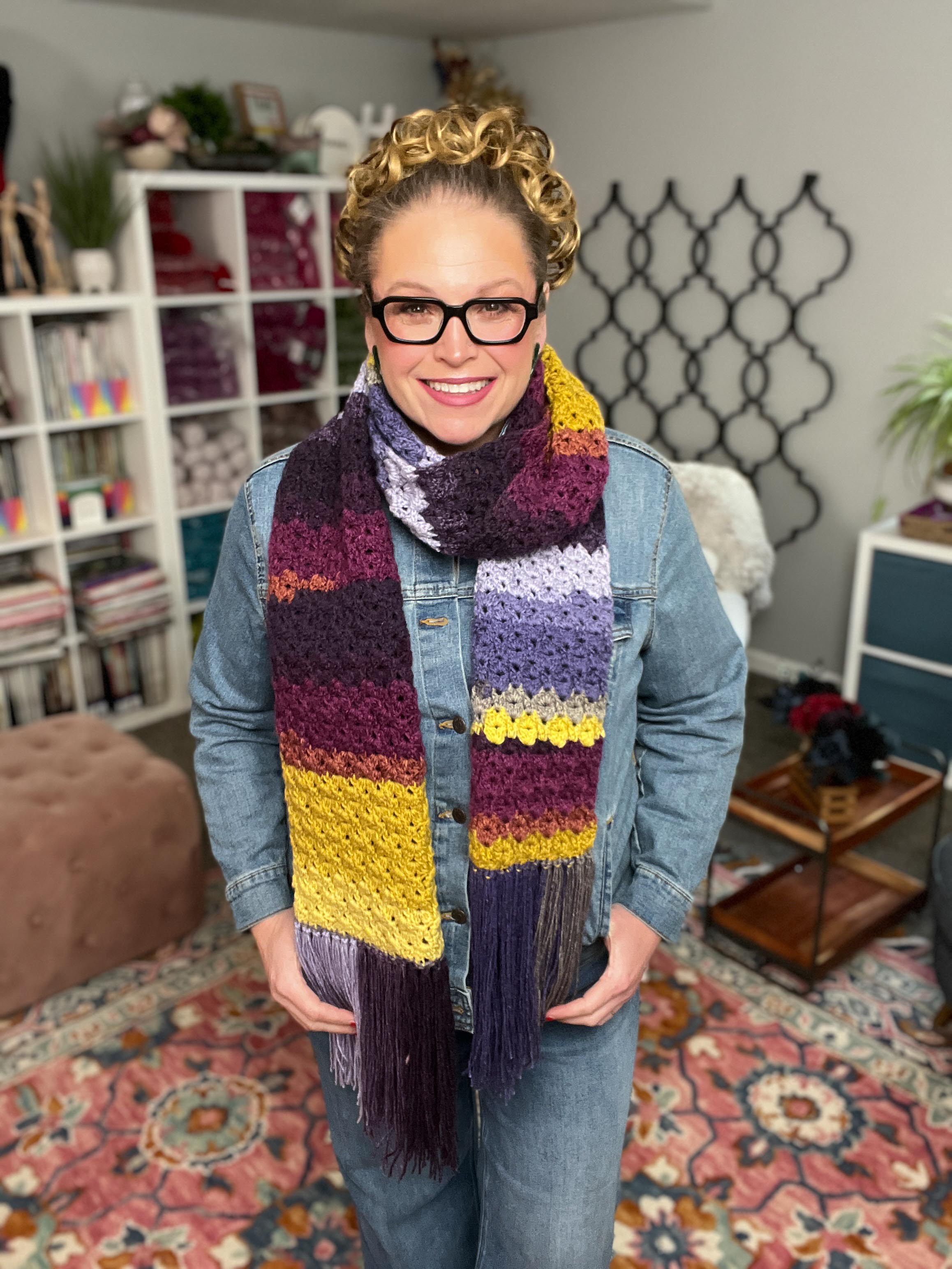 Petal Link Lace Crochet Scarf Pattern | Elegant Crochet Lace Scarf